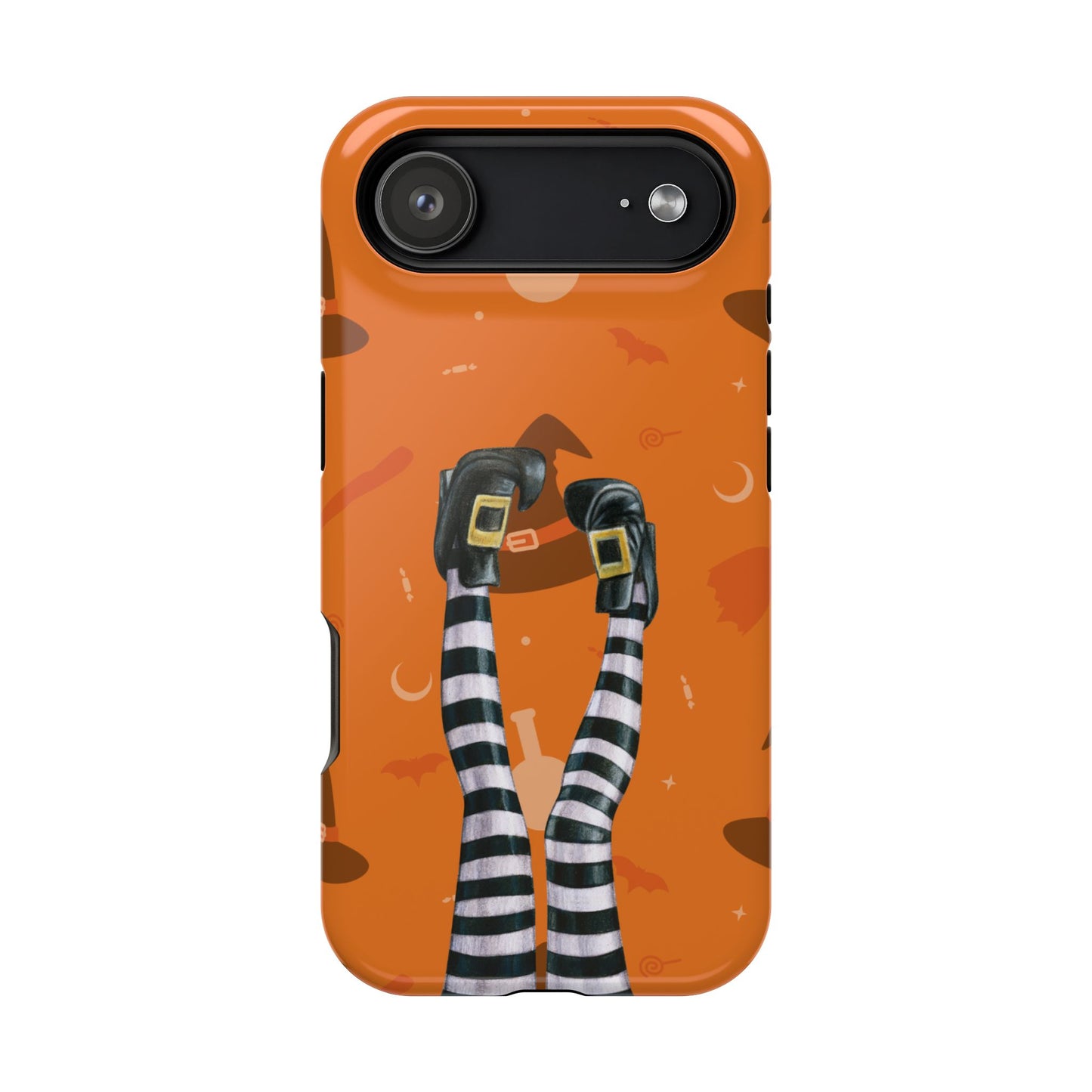Halloween Magnetic Phone Case, Spooky Design, Witch Legs for Iphone