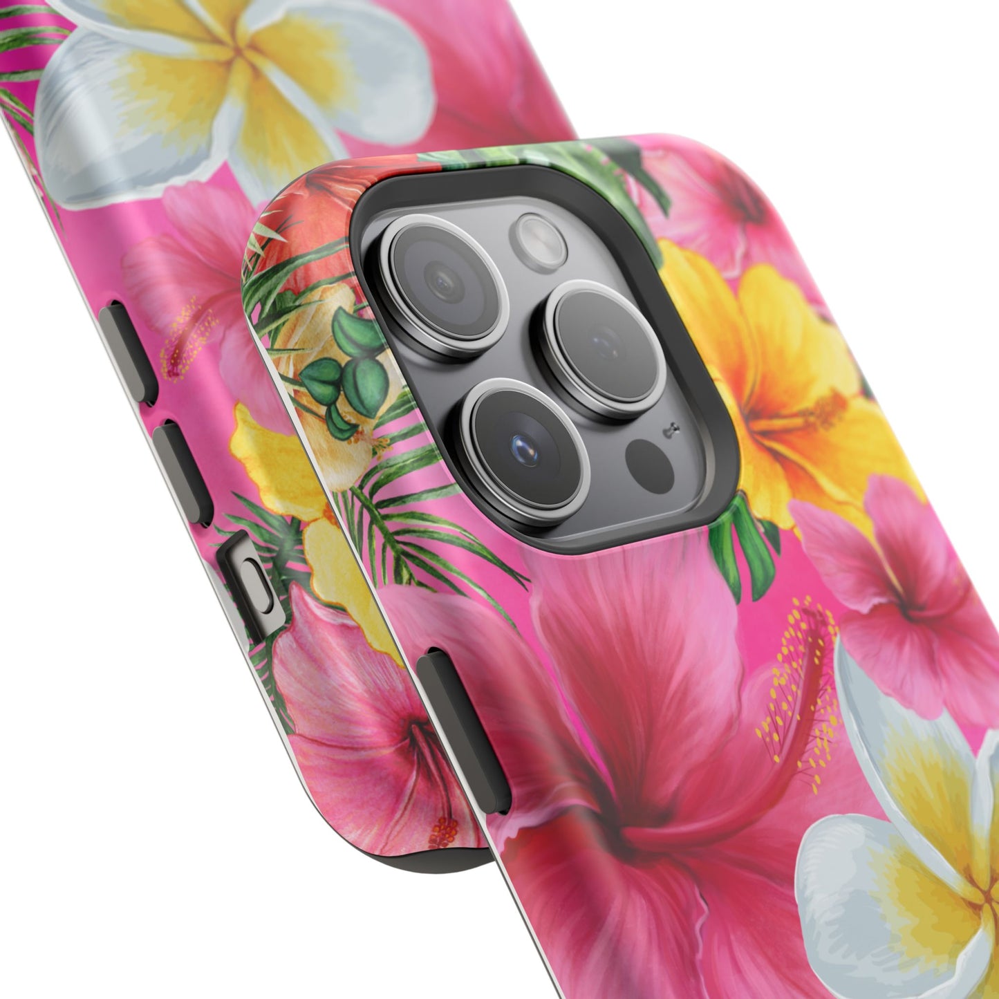 Tropical Floral MAGNETIC Phone Case - Tough, Durable, Chic Protection, Summer Vibes, Gift for Her