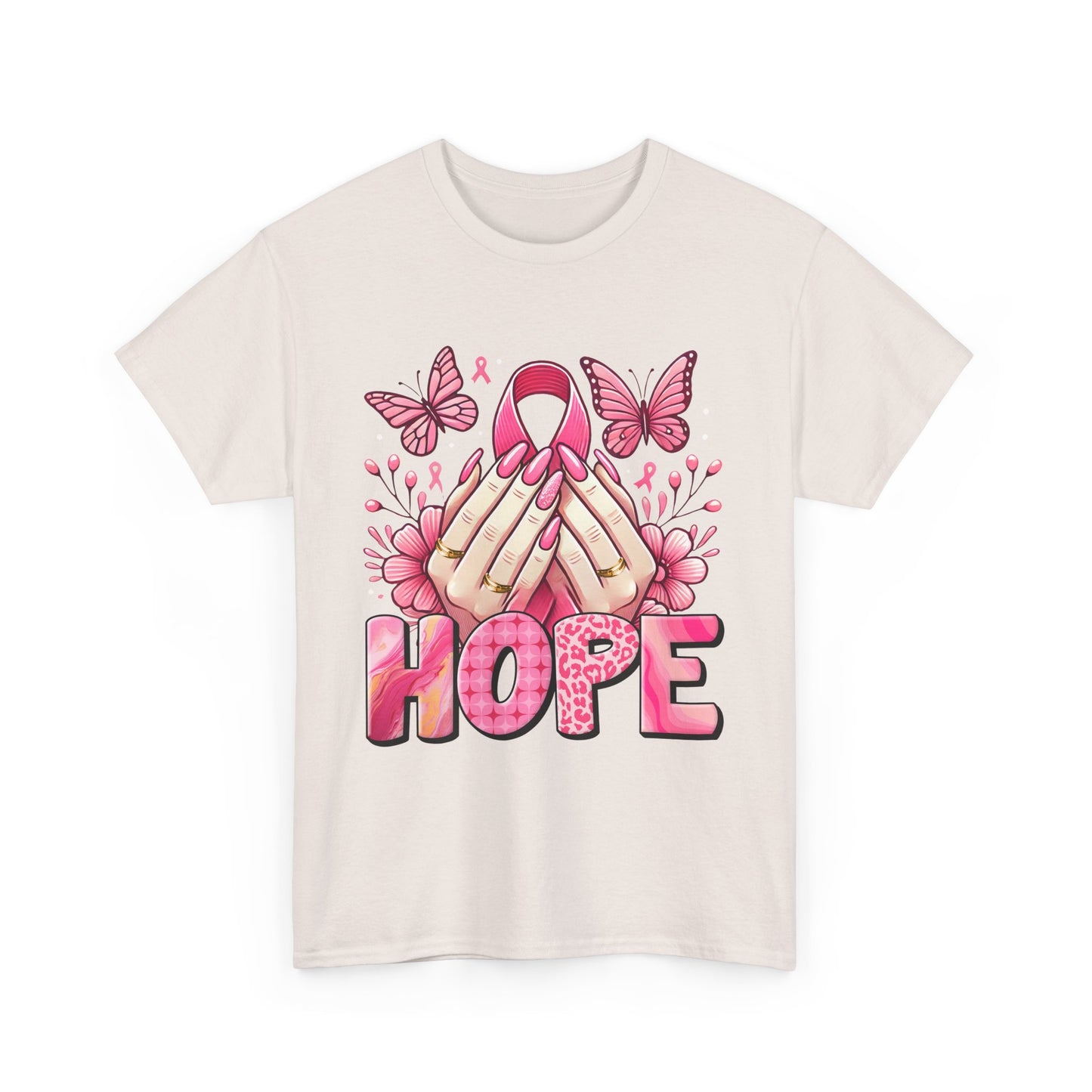 Hopeful Butterflies Unisex Heavy Cotton Tee
