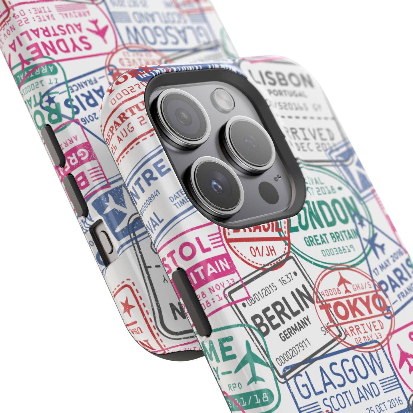 Travel-Inspired, Passport, Travelers, Adventure Stamp, Unique MAGNETIC Phone Case