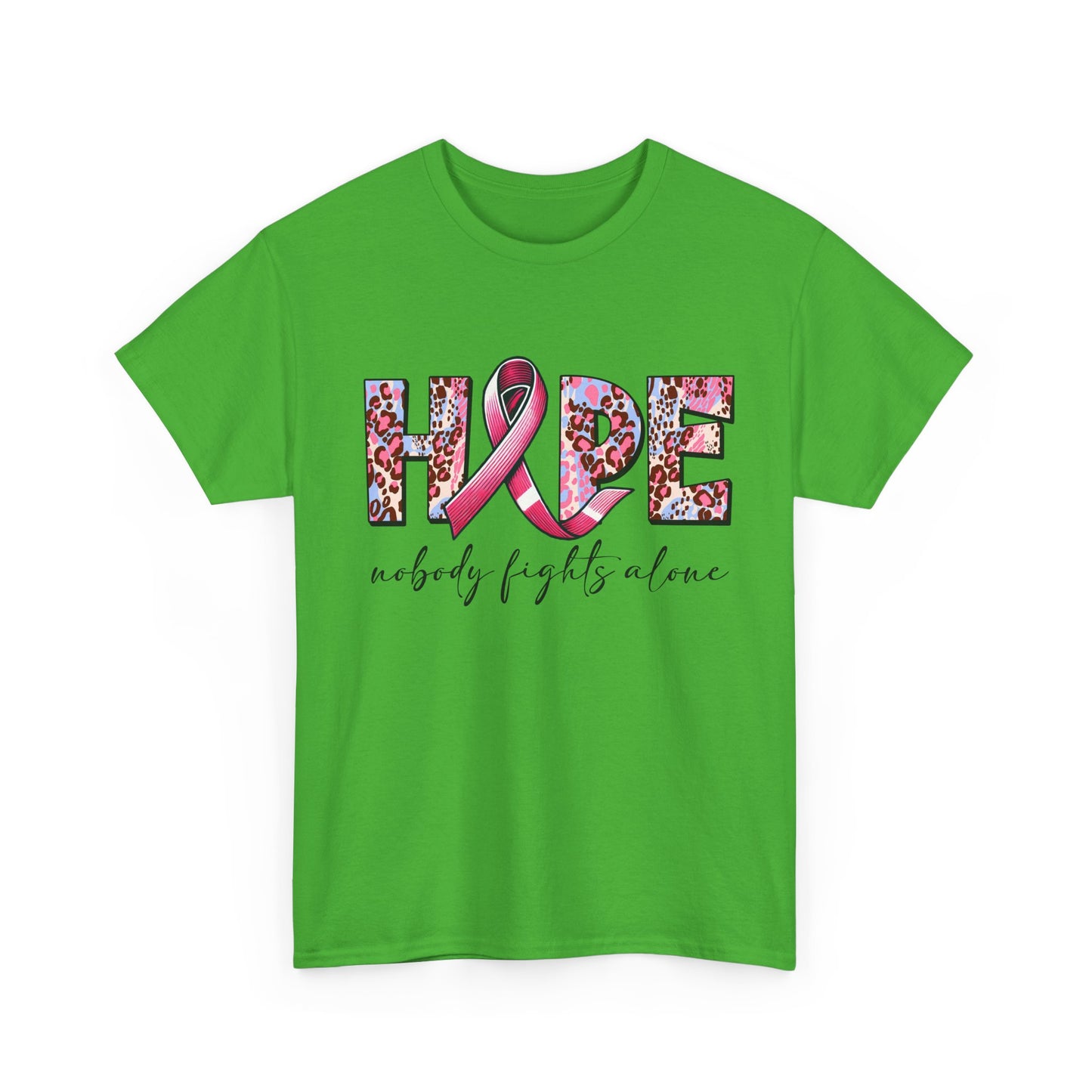 Hope & Support Unisex Tee - Nobody Fights Alone
