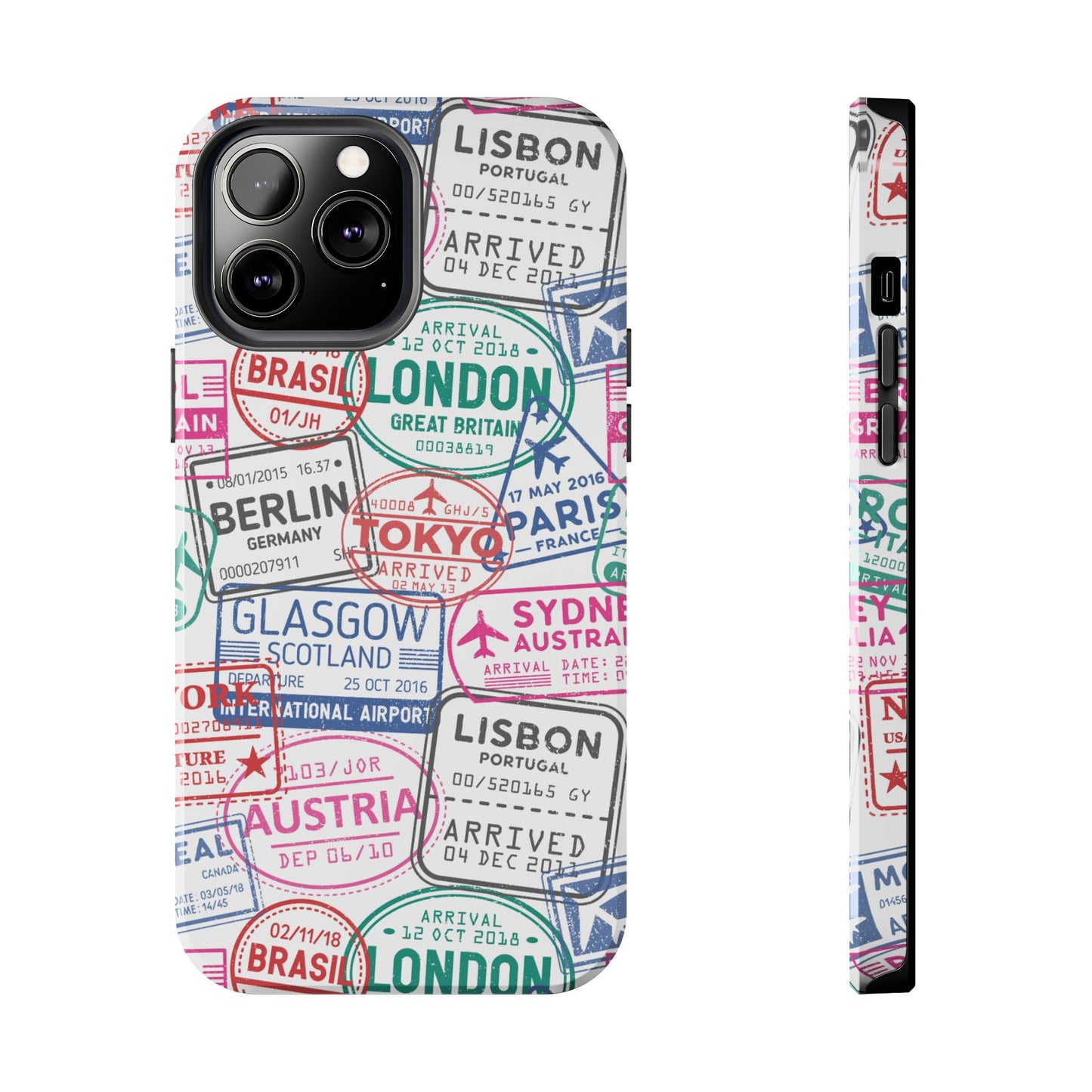 Travel-Inspired, Passport, Travelers, Adventure Stamp, Unique Phone Case