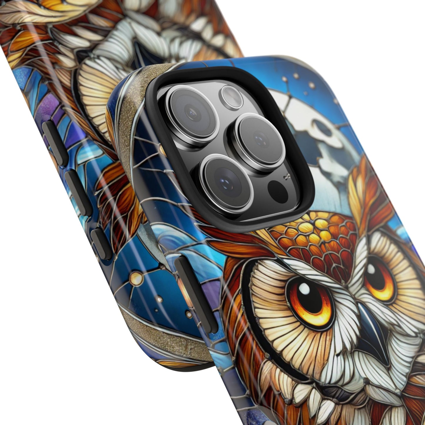 IPhone Case - Owl Stained Glass Design - Durable Protection