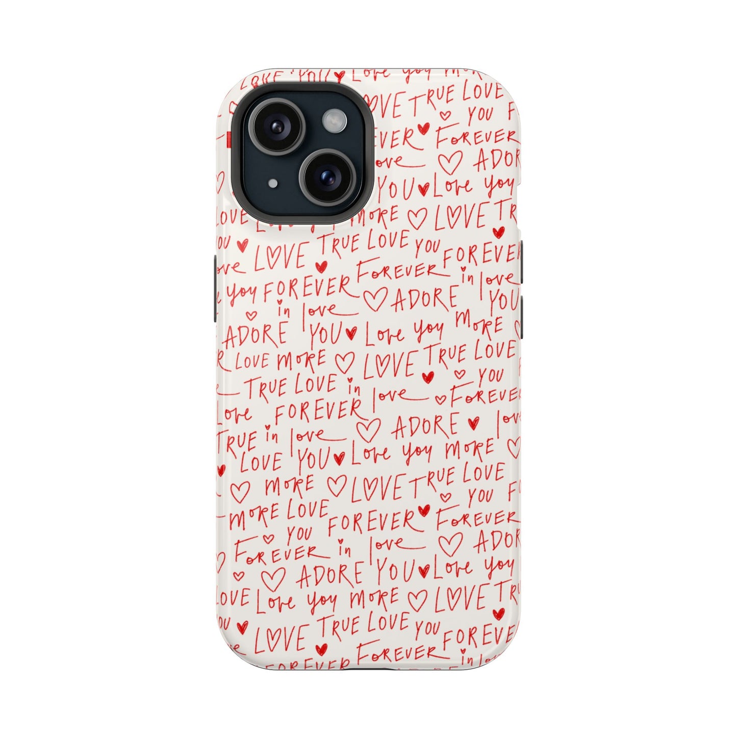 Love Hearts MAGNETIC Tough Case for iPhone, Cute Heart Design, Adore You Case, True Love Protection