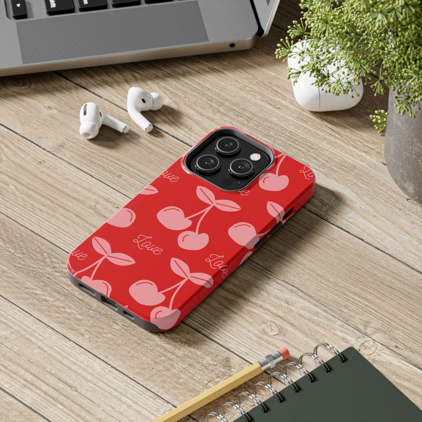Cute Cherry Love Tough Phone Cases