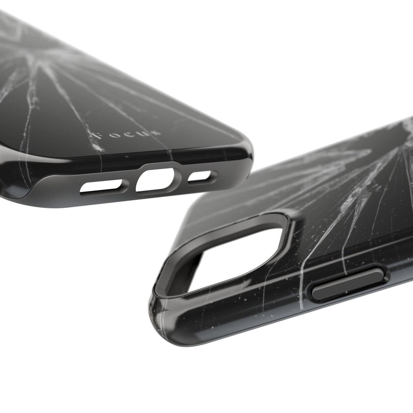 Durable Magnetic FOCUS Broken Glass Stylish Tough Case