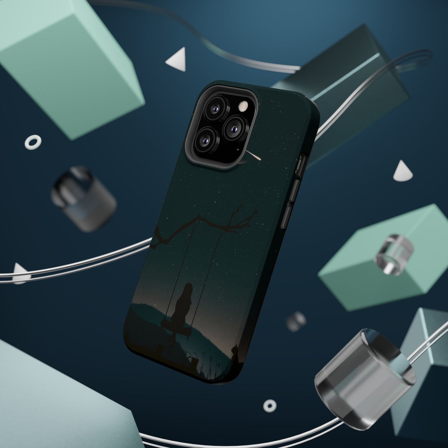 Dreamy Night Sky Tough Magnetic Phone Cases Unique Celestial Design for Iphone