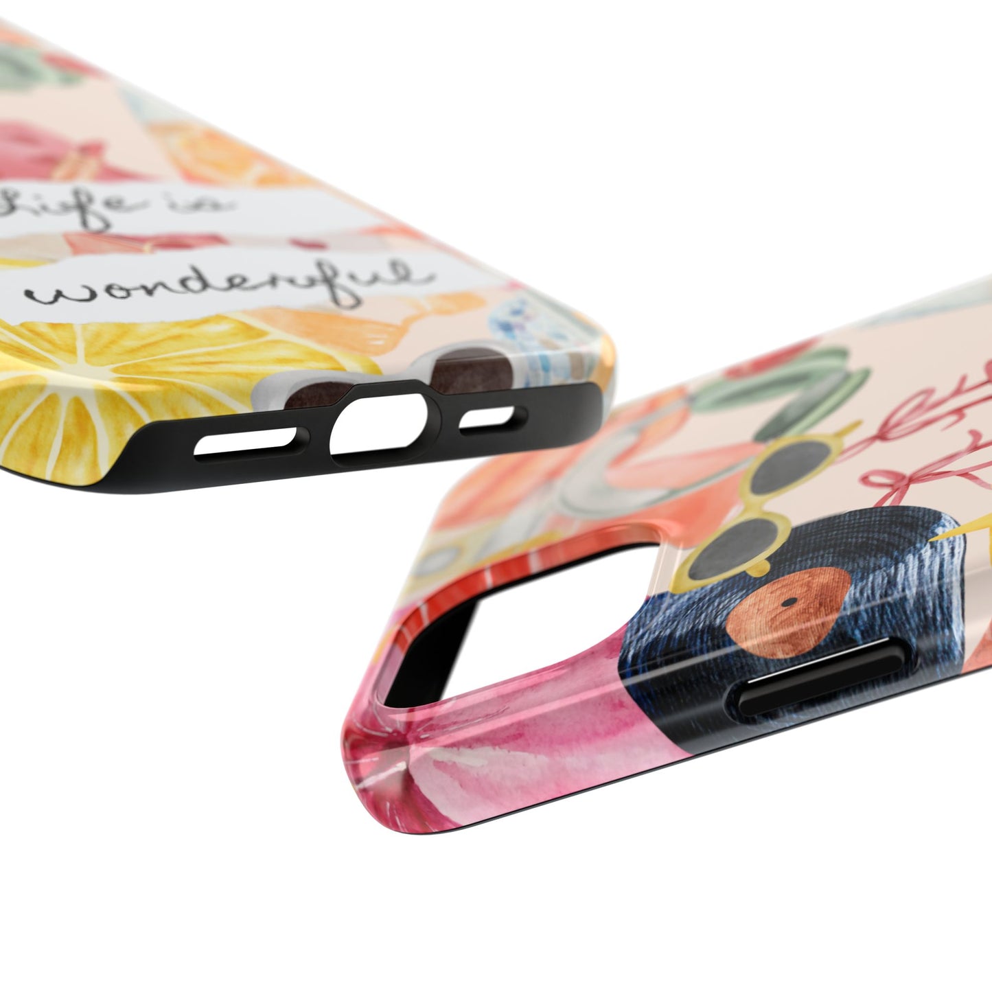 Life is Wonderful, Stylish Phone Cover, Cute Phone Accessory, Gift for Her, Summer Vibe Phone Case