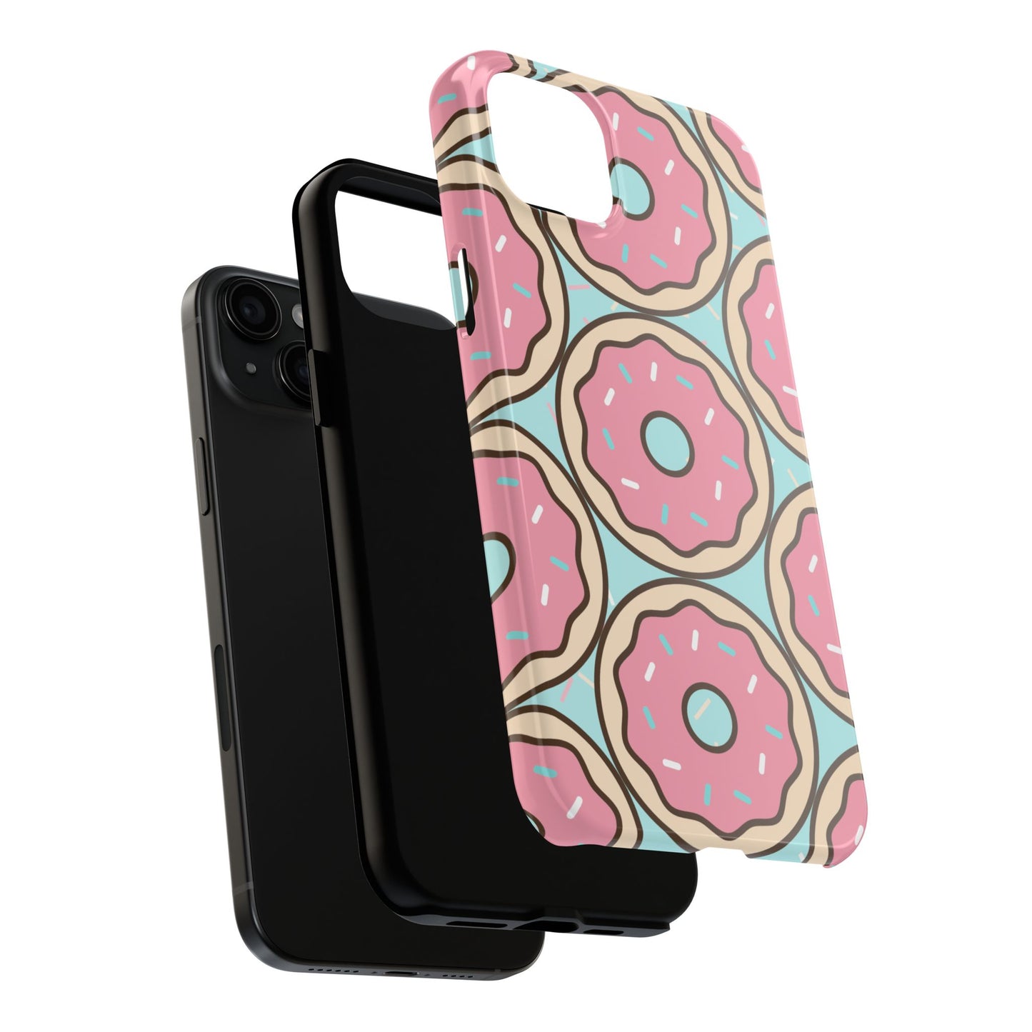 Cute Donut Pattern Tough Phone Case