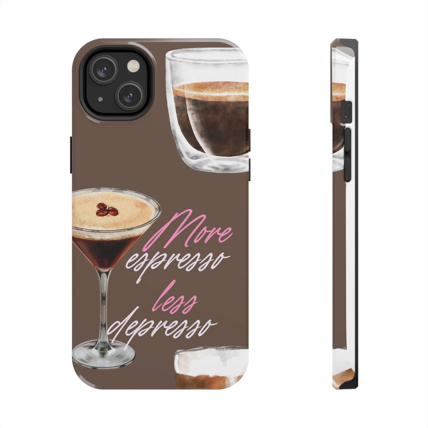 Stylish Coffee Phone Case, Espresso Lovers Gift, Cute Tough Case, Coffee Aesthetic, Phone Accessory for Baristas