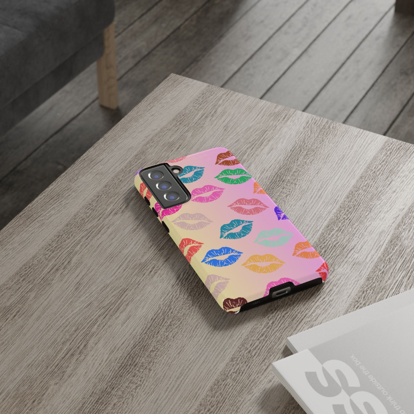 Kiss Print Tough Phone Cases Cute, Durable for Samsung