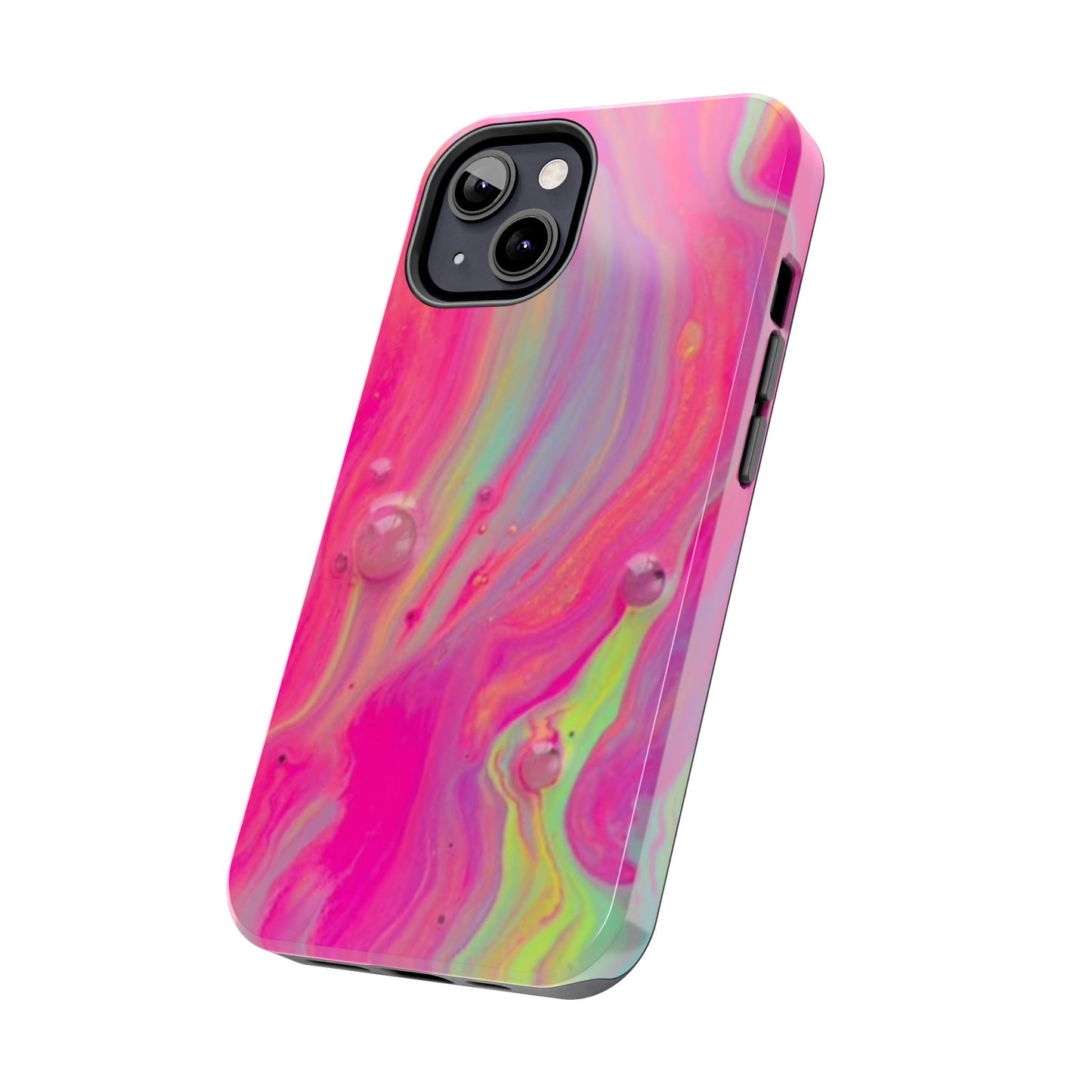 Colorful Swirl Futuristic Tough Phone Case, Stylish Durable Cover for Iphone