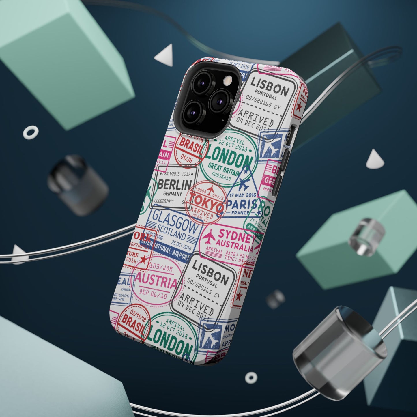 Travel-Inspired, Passport, Travelers, Adventure Stamp, Unique MAGNETIC Phone Case