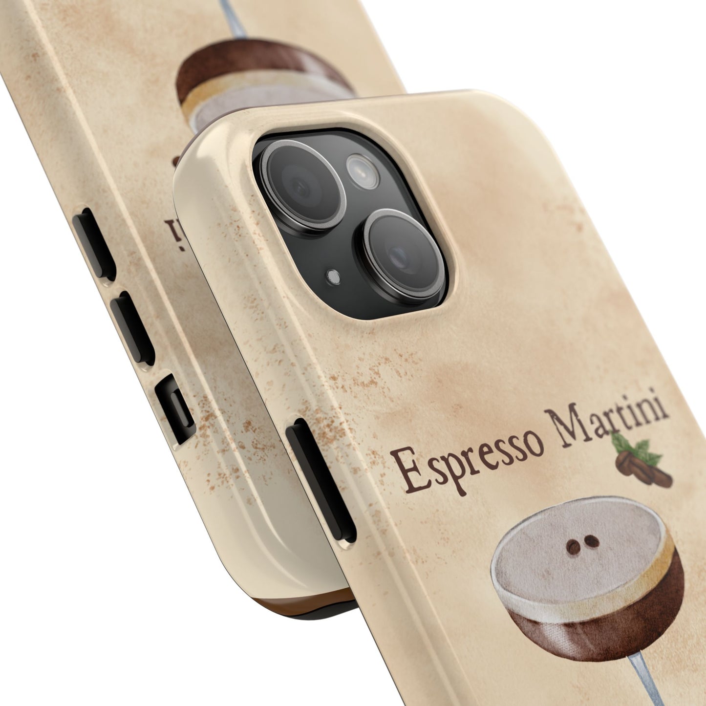 Espresso Martini Tough Phone Cases | Stylish Drink Design | Unique Gift for Cocktail Lovers | Perfect for Any Occasion