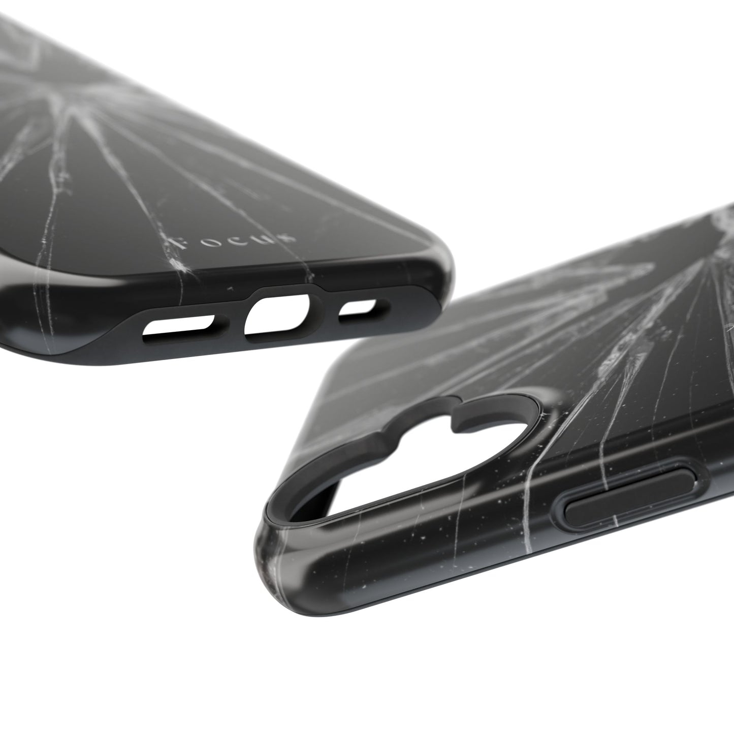 Durable Magnetic FOCUS Broken Glass Stylish Tough Case