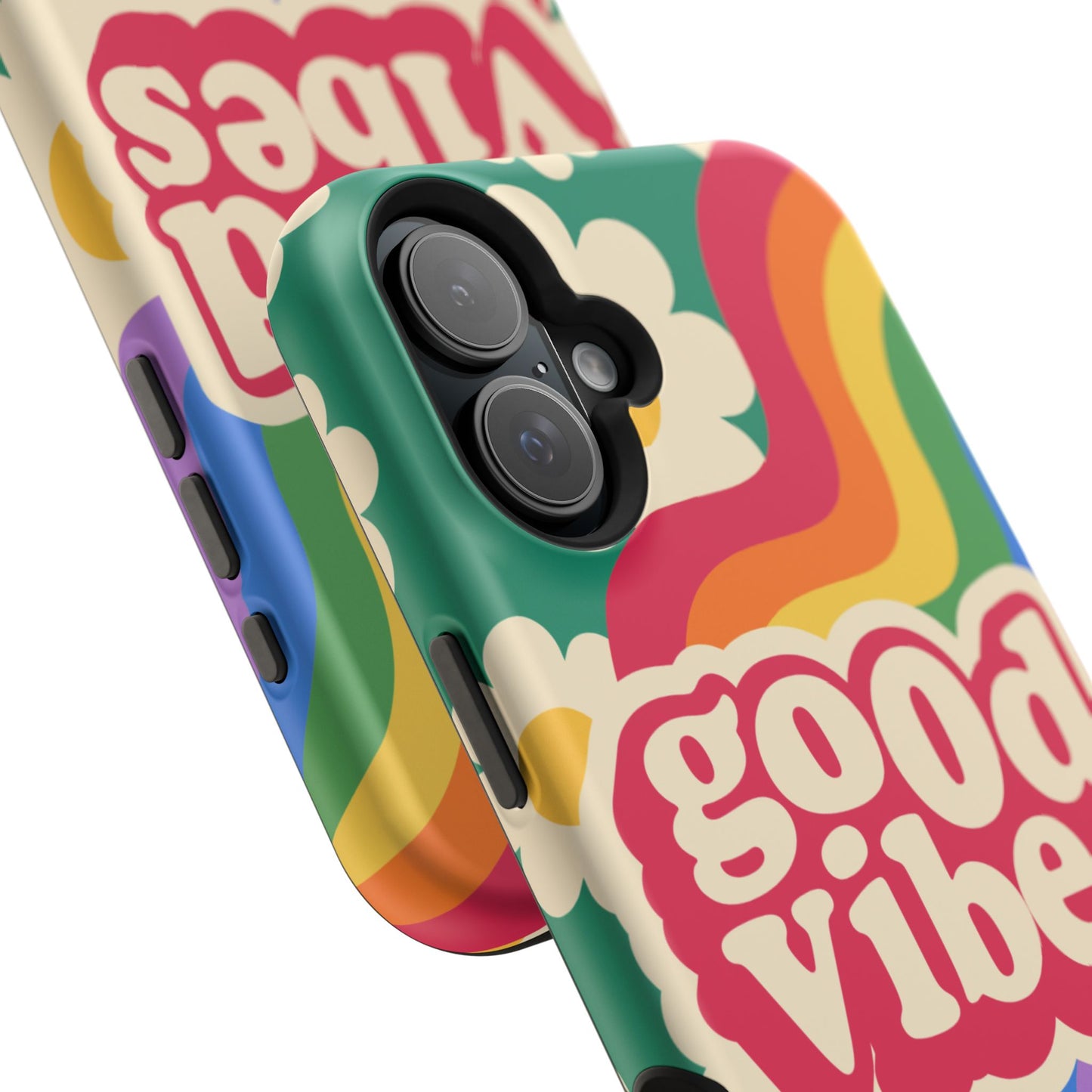 Good Vibes MAGNETIC Tough Phone Cases, Colorful, Cheerful Phone Protection, Gifts for Friends