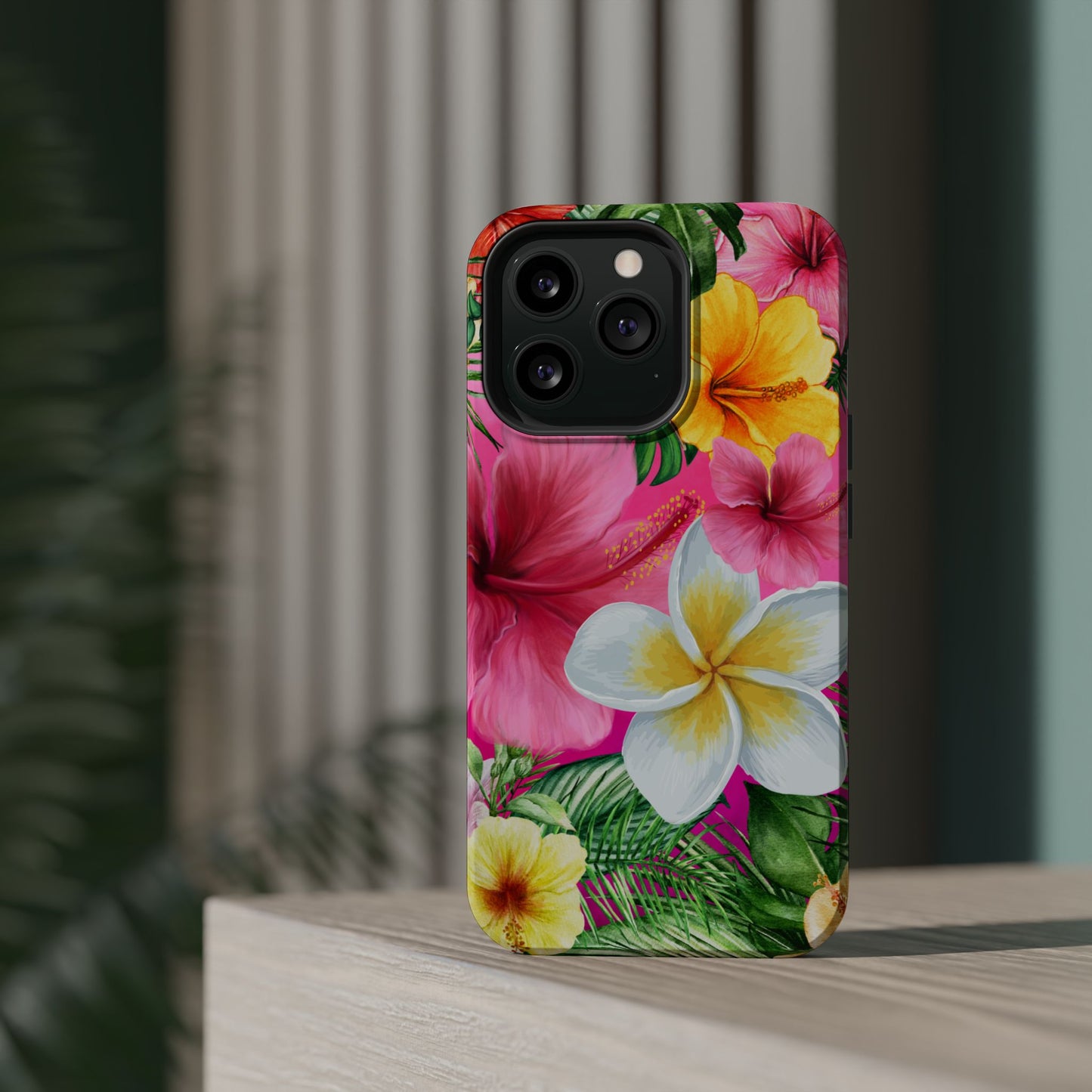 Tropical Floral MAGNETIC Phone Case - Tough, Durable, Chic Protection, Summer Vibes, Gift for Her