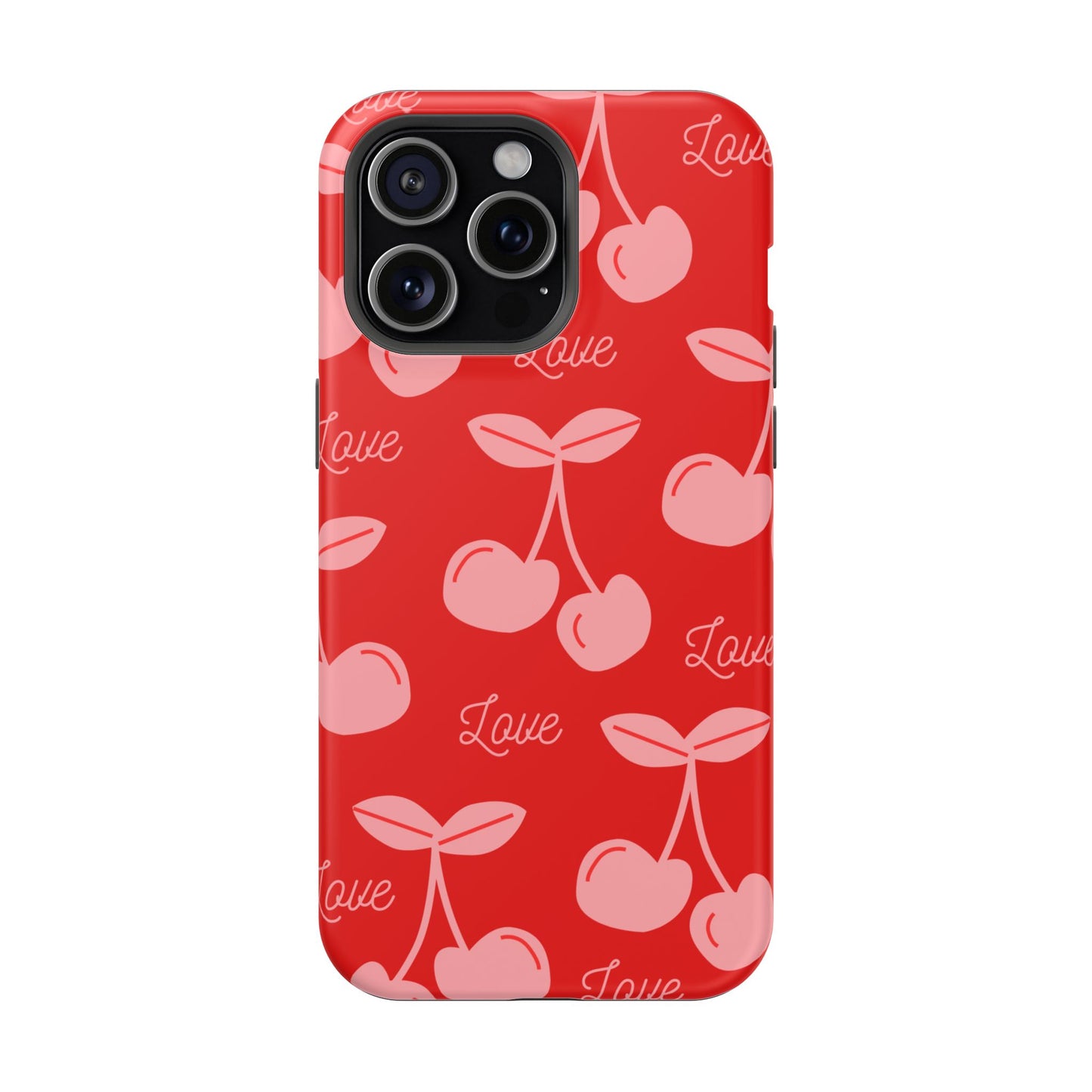 Cherry Love MAGNETIC Tough Cases, Cute Protection, Gift for Her, Valentine's Day