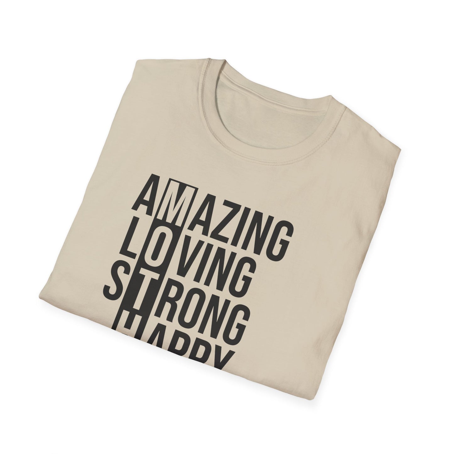 Affirmation T-Shirt - Inspirational Amazing Loving Strong Happy Selfless Graceful-MOTHER