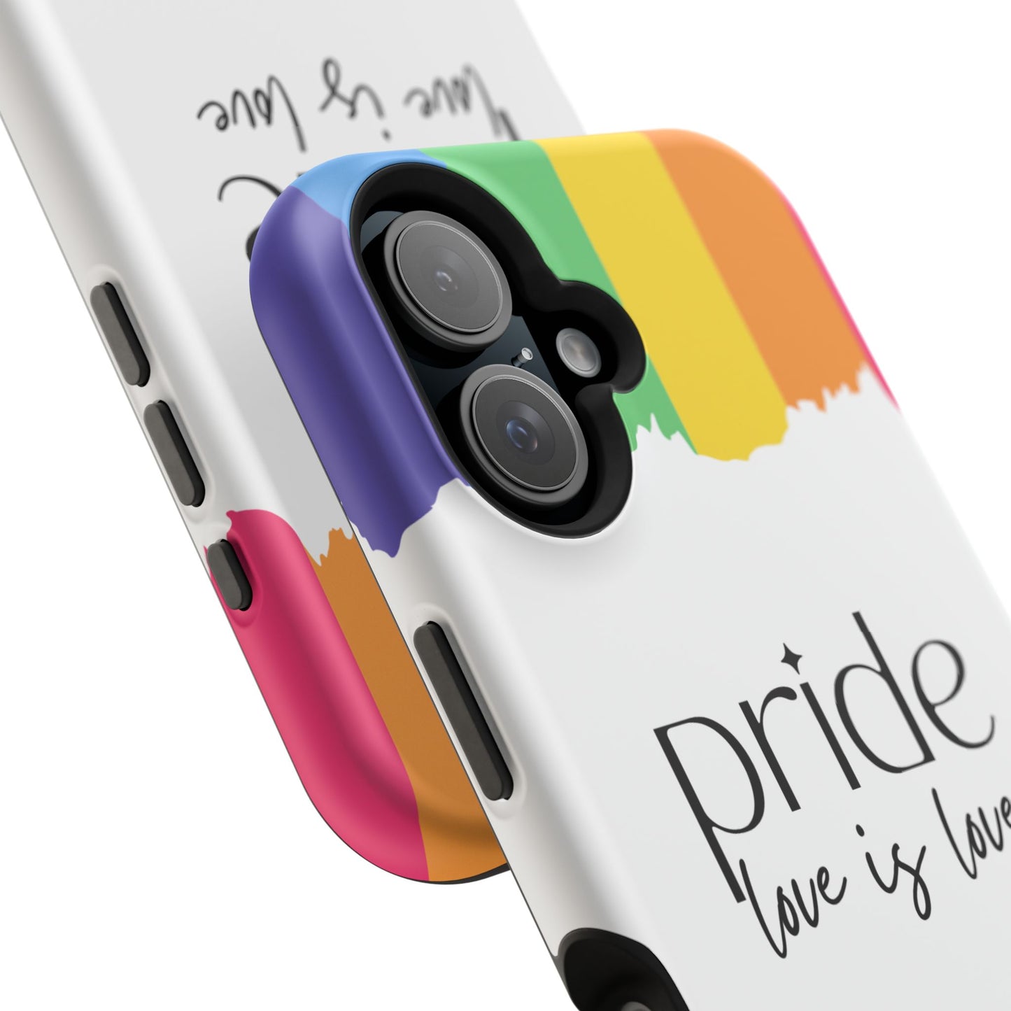 Pride - Love is Love, LGBTQ+, Rainbow Tough Phone Case