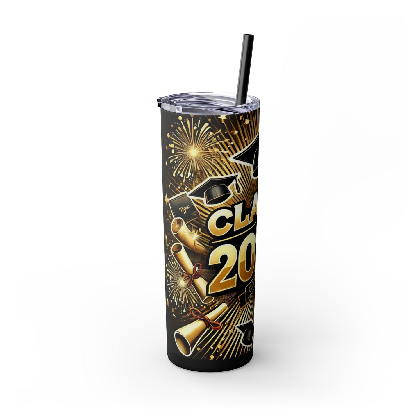 Graduation Tumbler with Straw - Class of 2025 - 20 oz