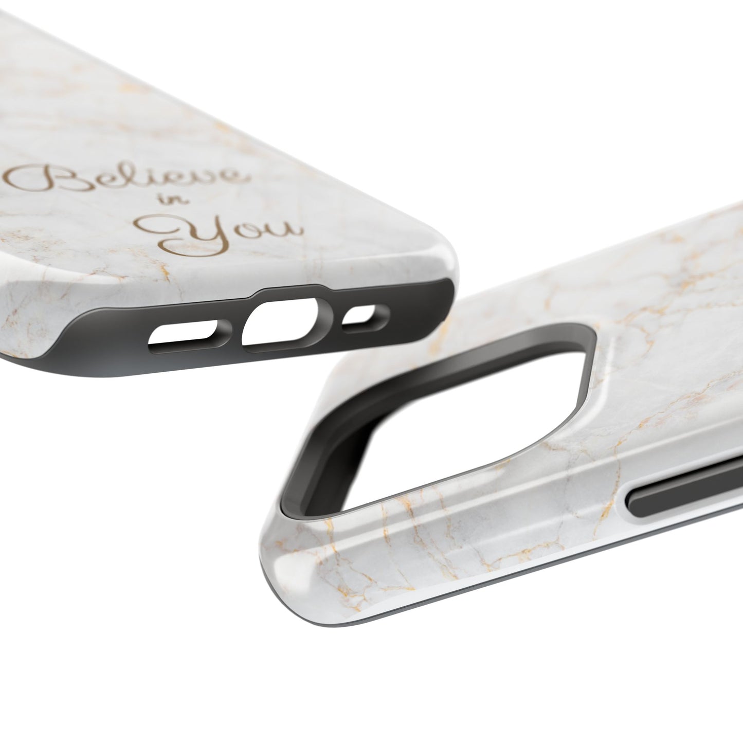 Elegant Motivational, Inspirational - Believe in You, Tough MAGNETIC Phone Case