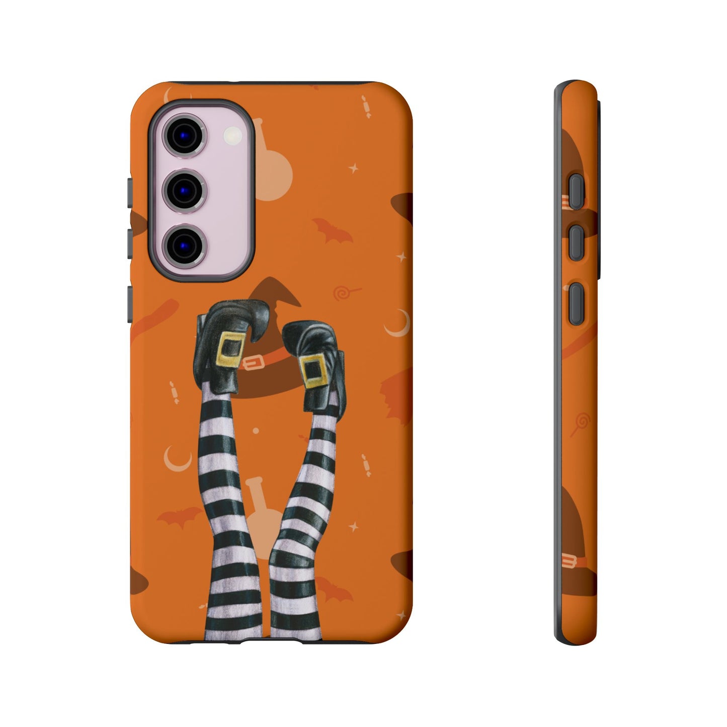 Halloween Phone Case, Spooky Design, Witch Legs for Samsung