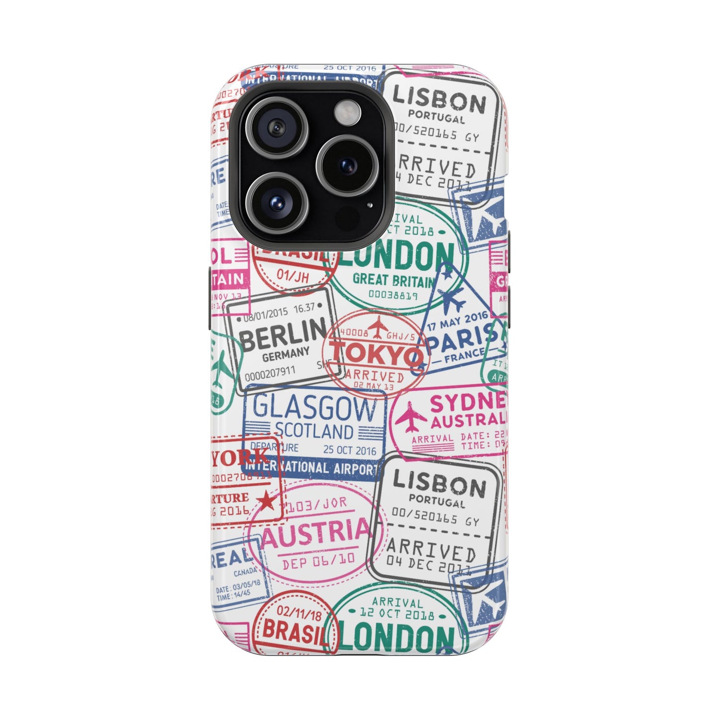 Travel-Inspired, Passport, Travelers, Adventure Stamp, Unique MAGNETIC Phone Case