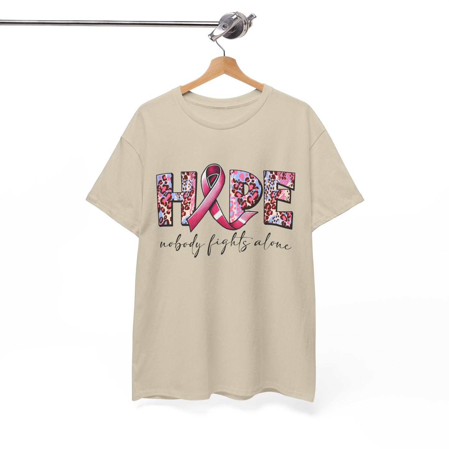 Hope & Support Unisex Tee - Nobody Fights Alone
