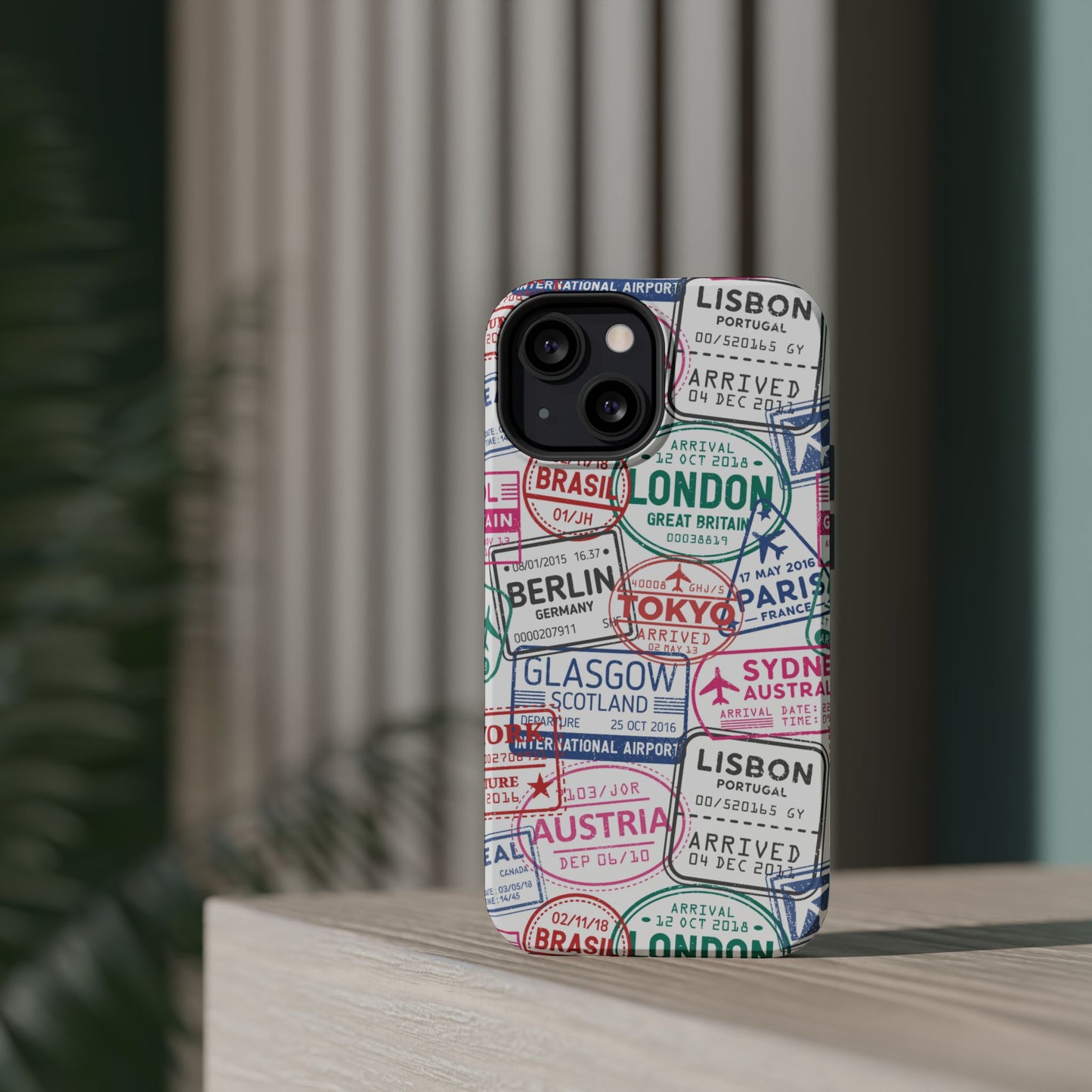Travel-Inspired, Passport, Travelers, Adventure Stamp, Unique MAGNETIC Phone Case