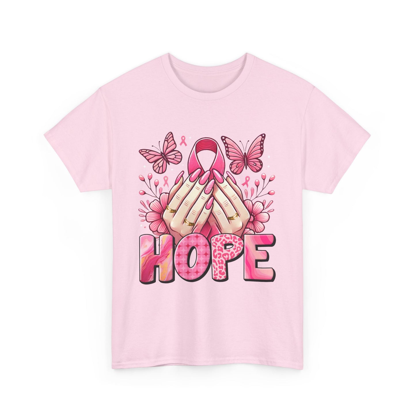 Hopeful Butterflies Unisex Heavy Cotton Tee