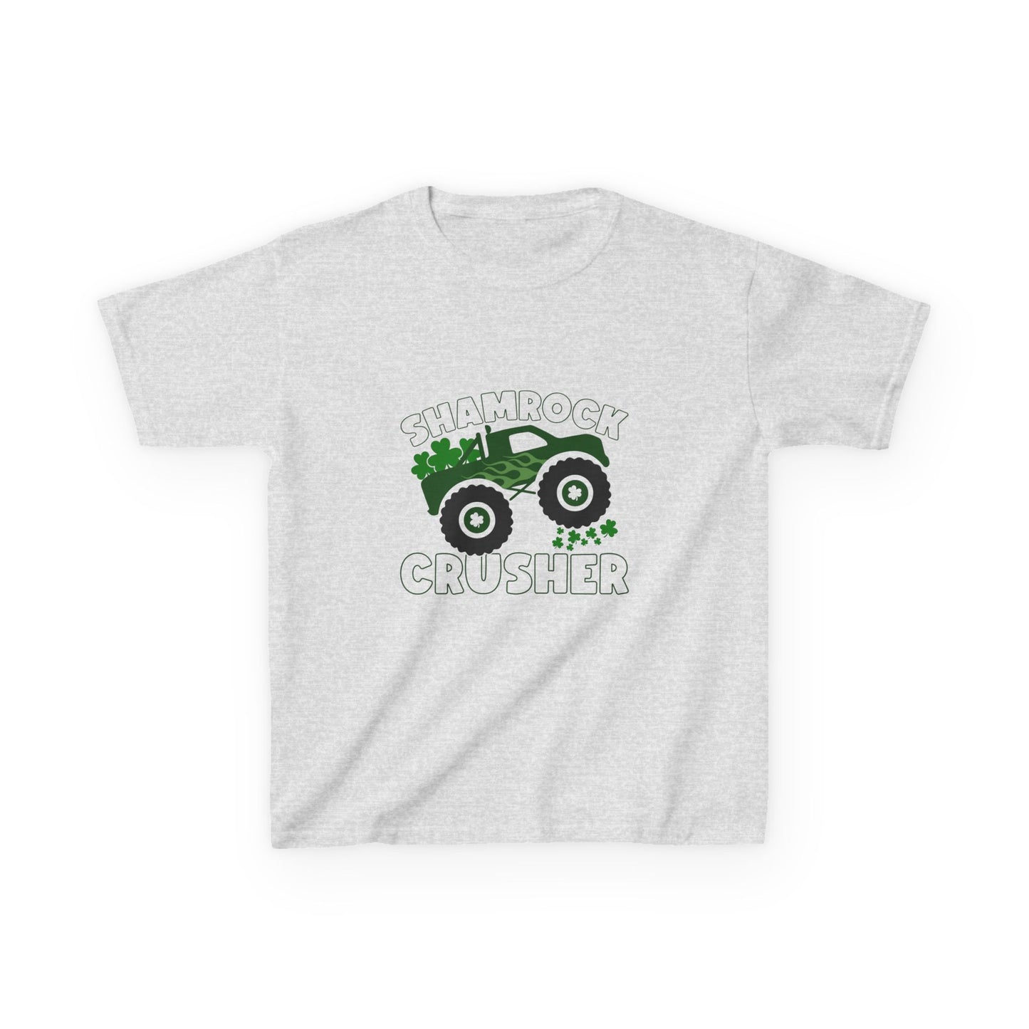 Shamrock Crusher Kids Heavy Cotton Tee - Fun St. Patrick's Day Shirt