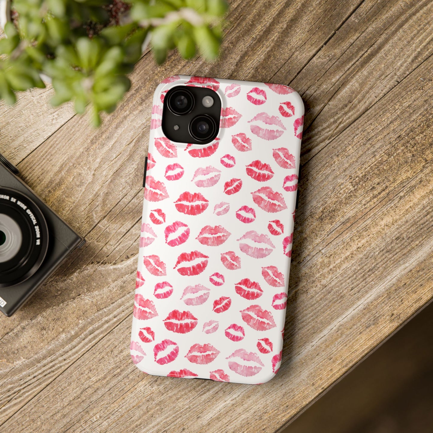 Kiss Pattern Tough Phone Cases, Cute, Unique for Iphone