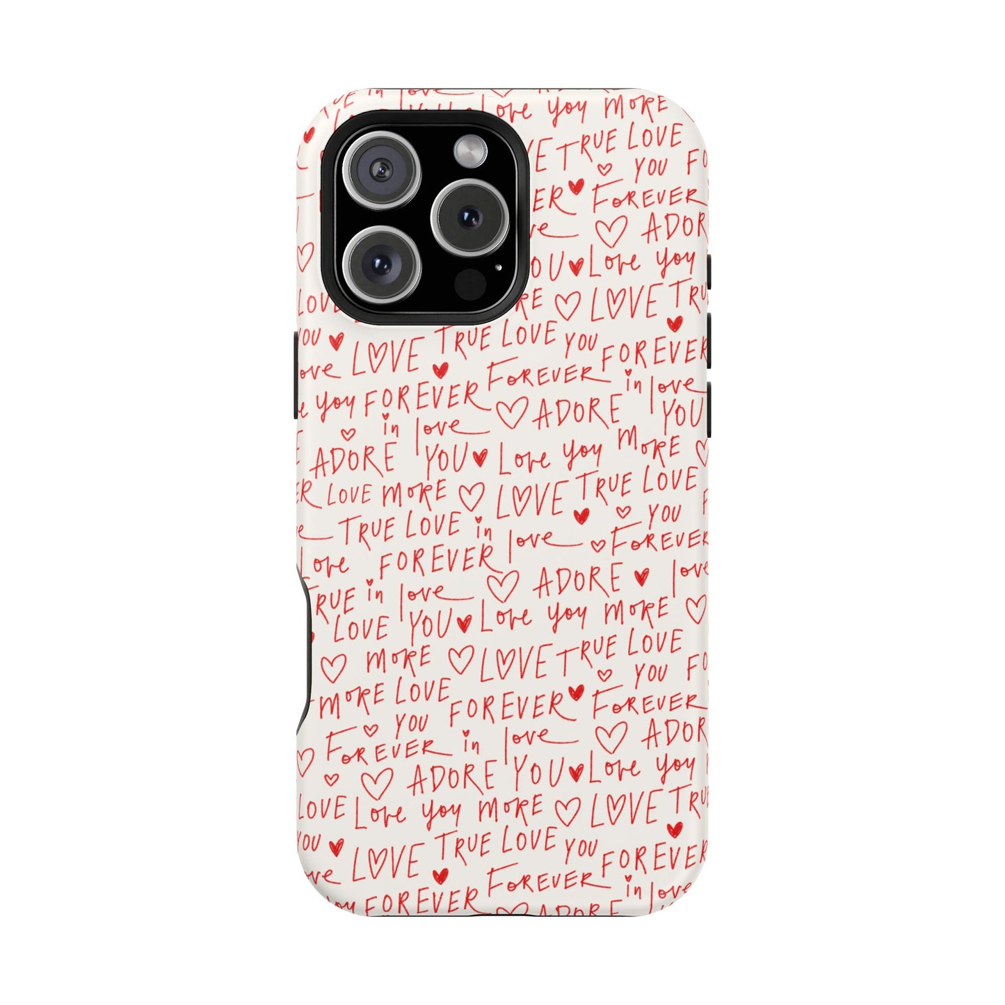 Love Hearts MAGNETIC Tough Case for iPhone, Cute Heart Design, Adore You Case, True Love Protection
