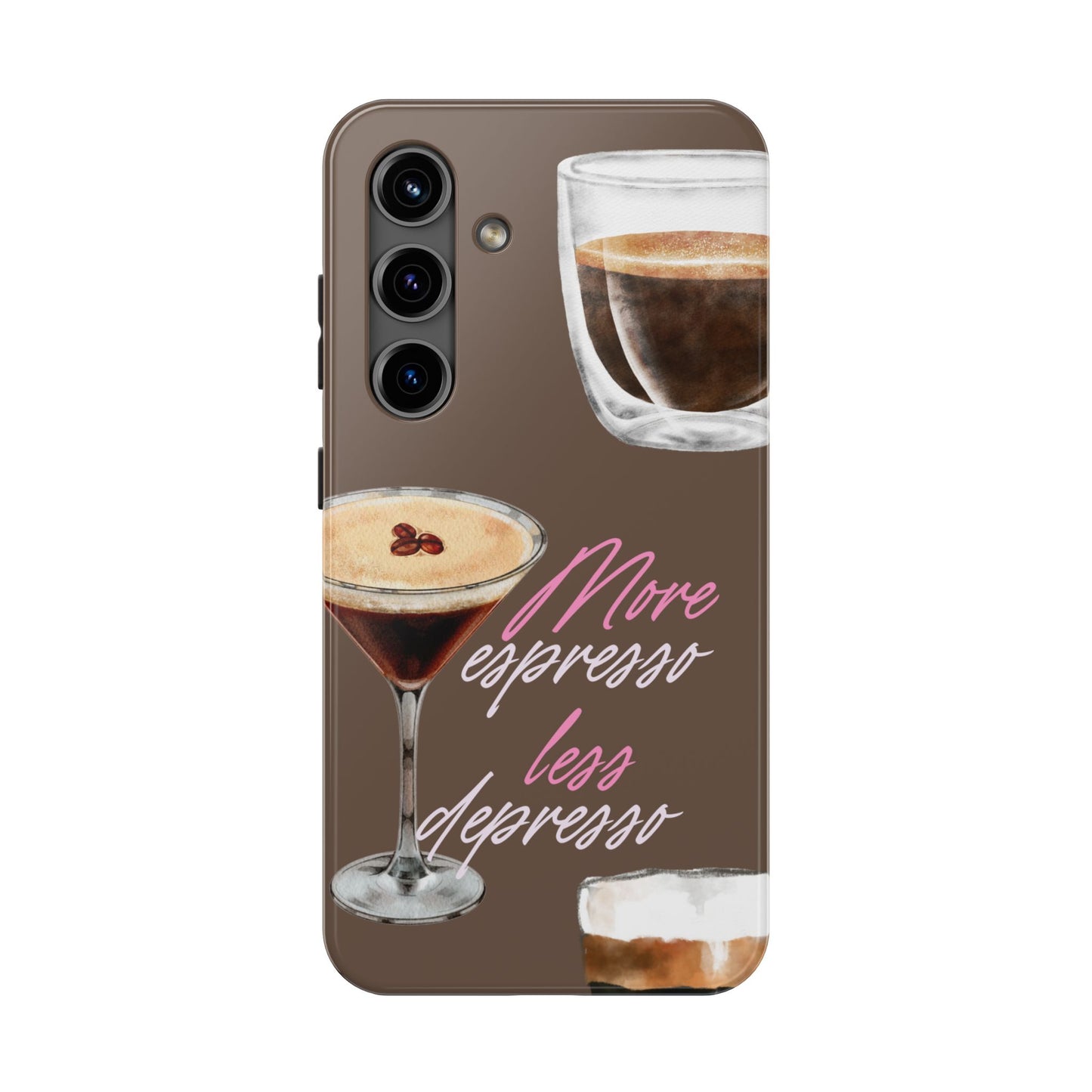 Stylish Coffee Phone Case, Espresso Lovers Gift, Cute Tough Case, Coffee Aesthetic, Phone Accessory for Baristas