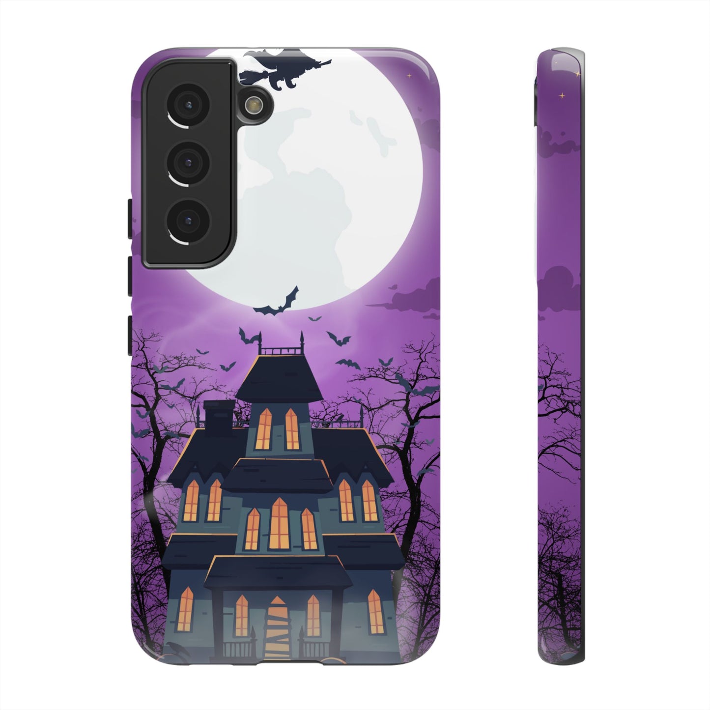 Halloween Haunted, Spooky House, Witchy Vibe Phone Case for Samsung