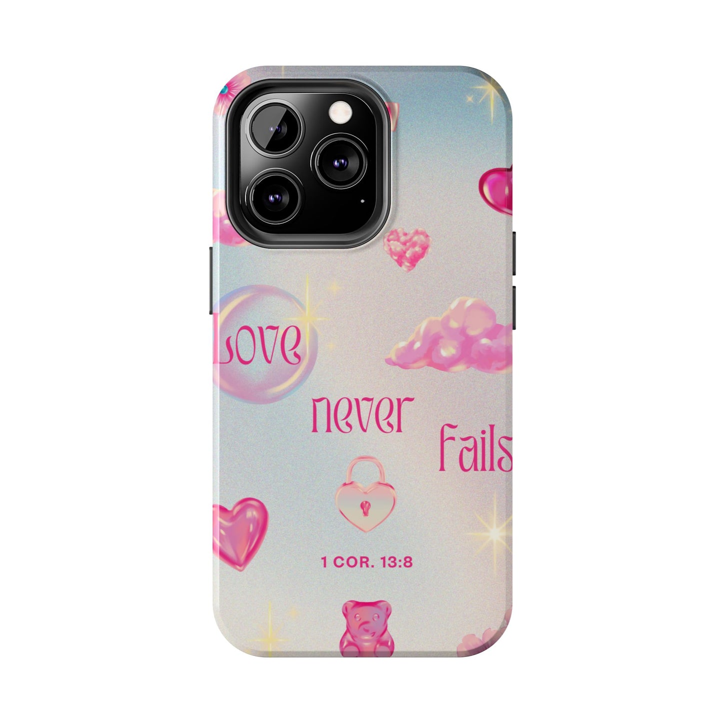 Love Never Fails Bible Verse Tough Phone Case
