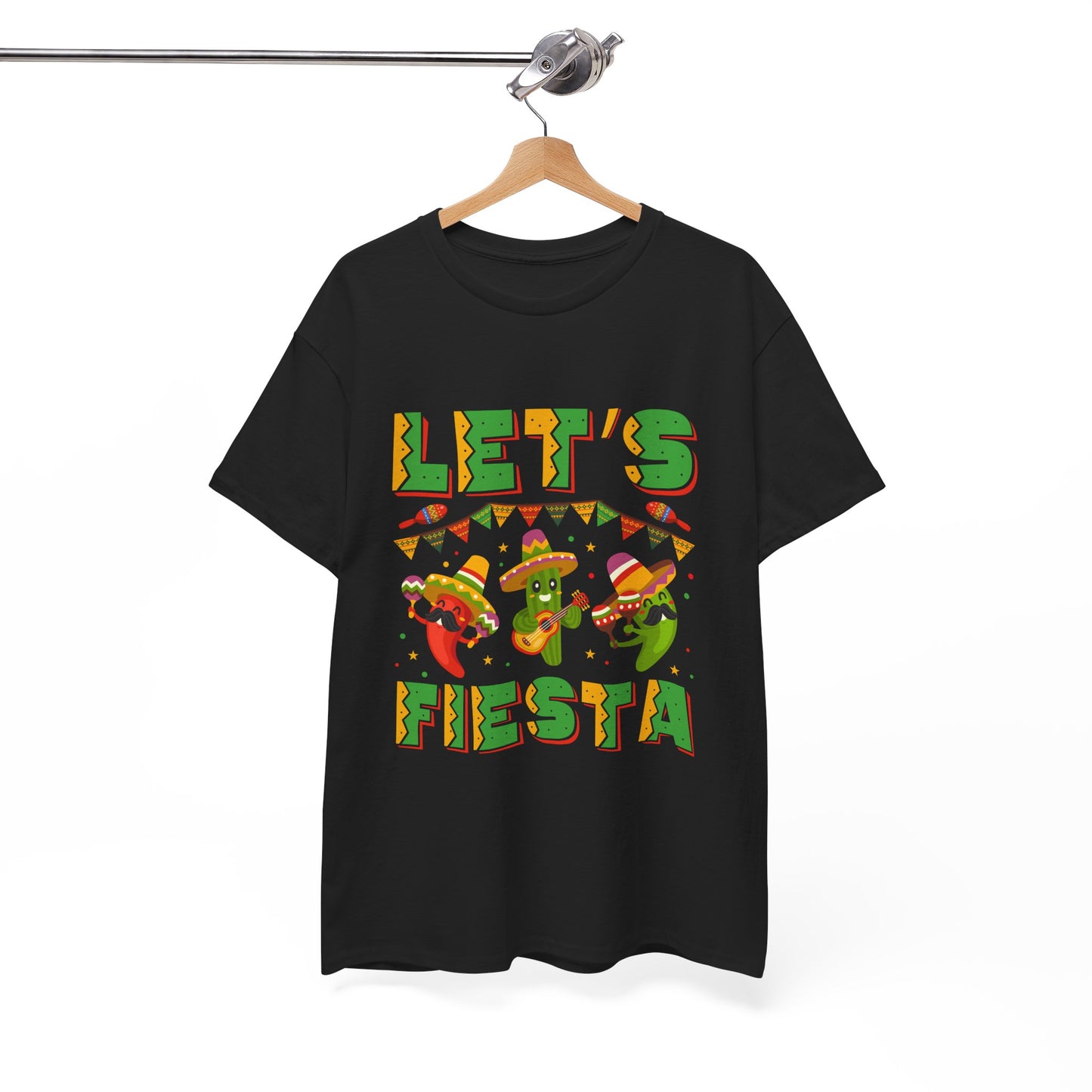 Let's Fiesta Unisex Heavy Cotton Tee - Fun Party Shirt for Celebrations
