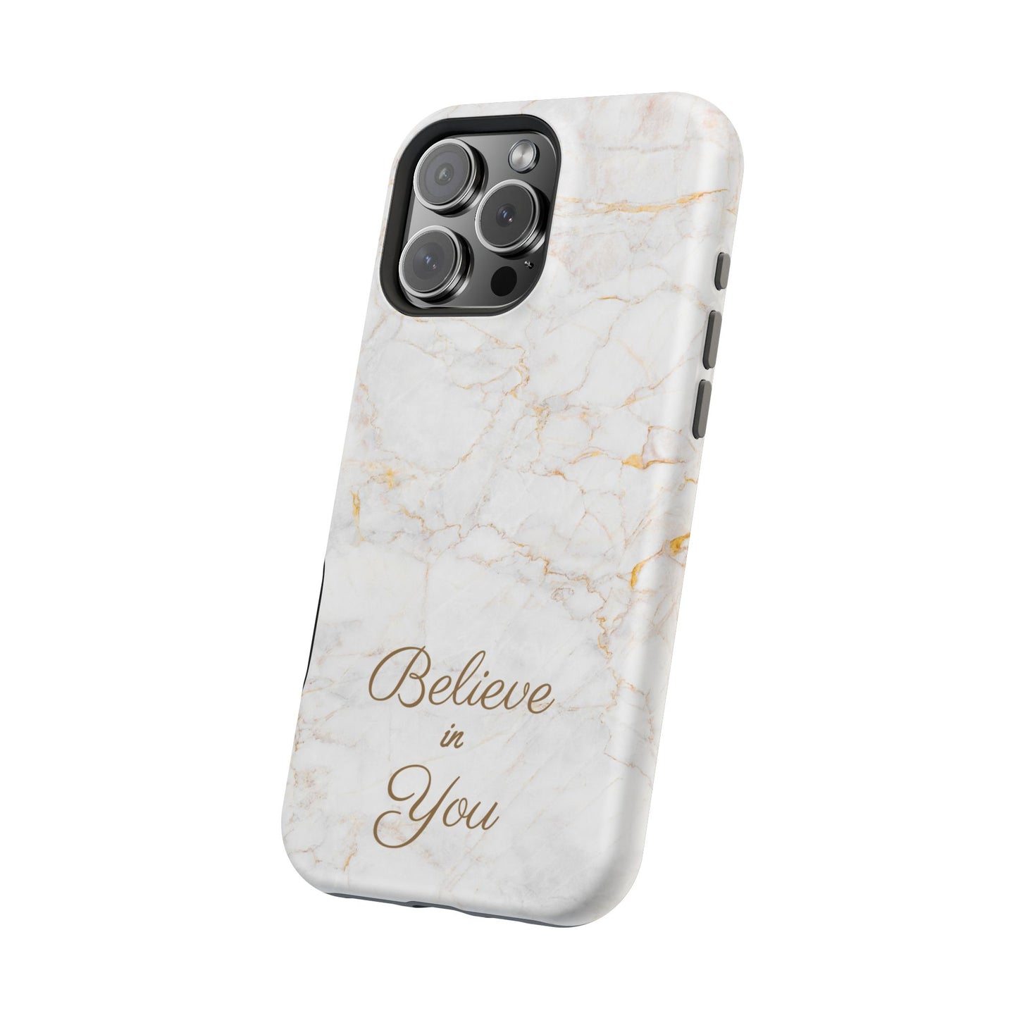 Elegant Motivational, Inspirational - Believe in You, Tough MAGNETIC Phone Case