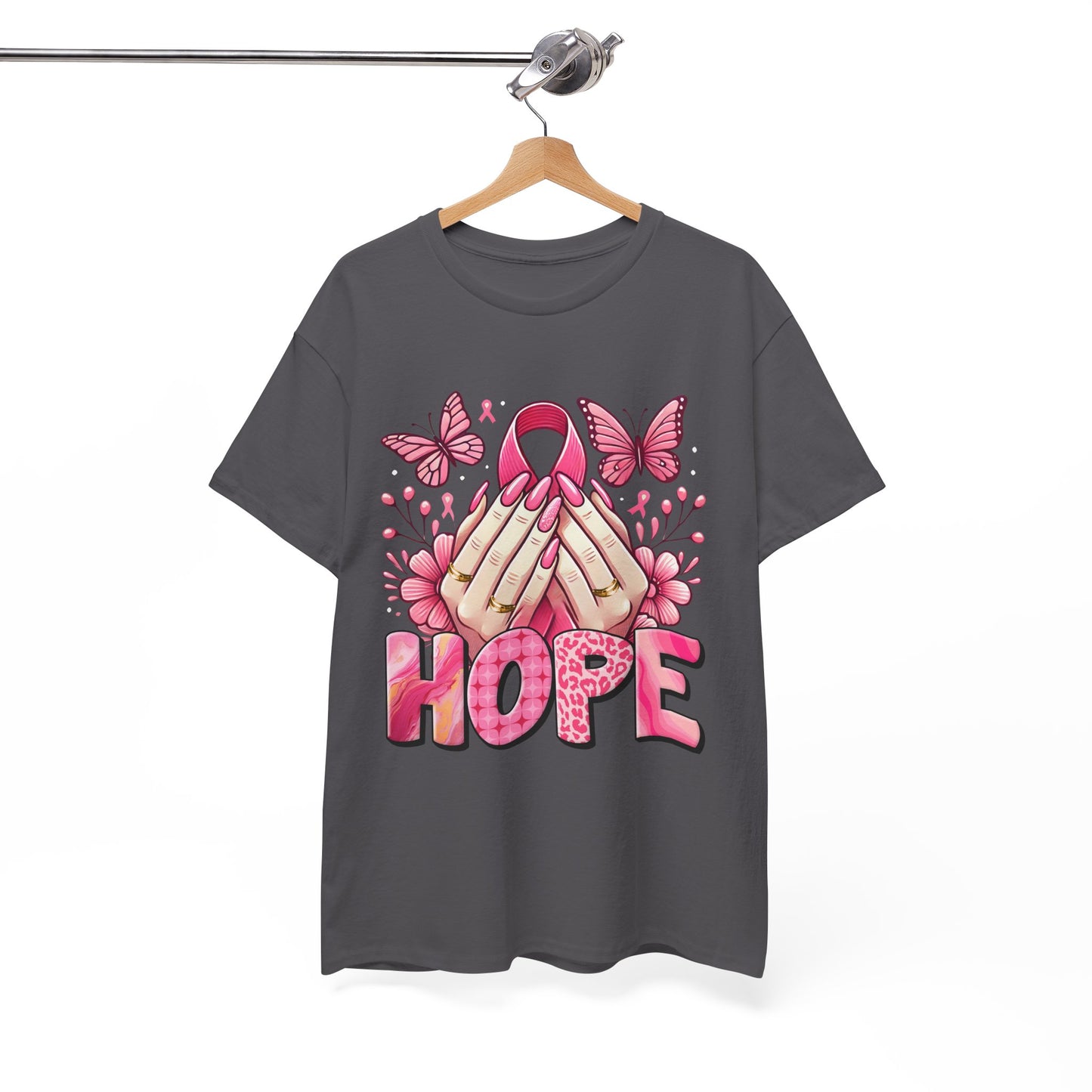 Hopeful Butterflies Unisex Heavy Cotton Tee