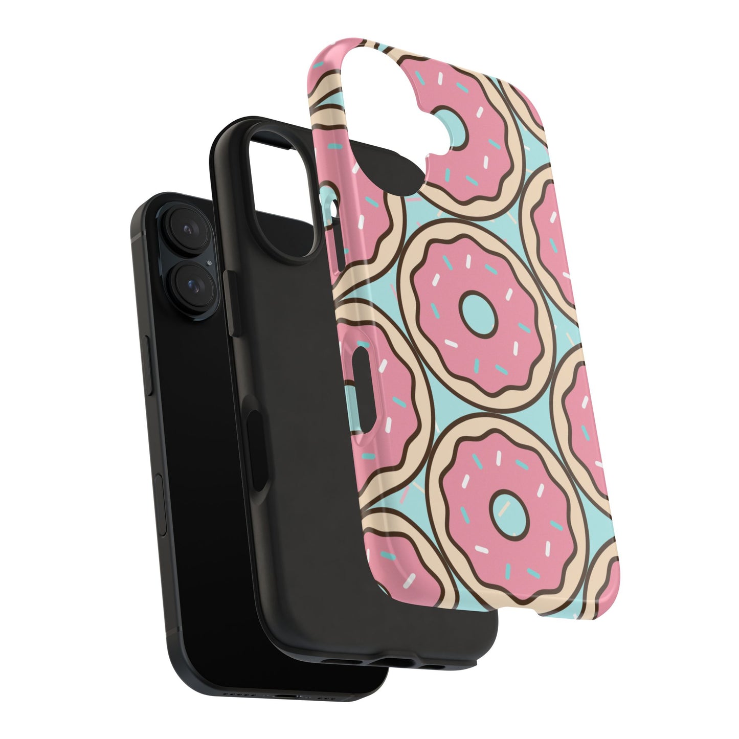 Cute Donut Pattern Tough Phone Case