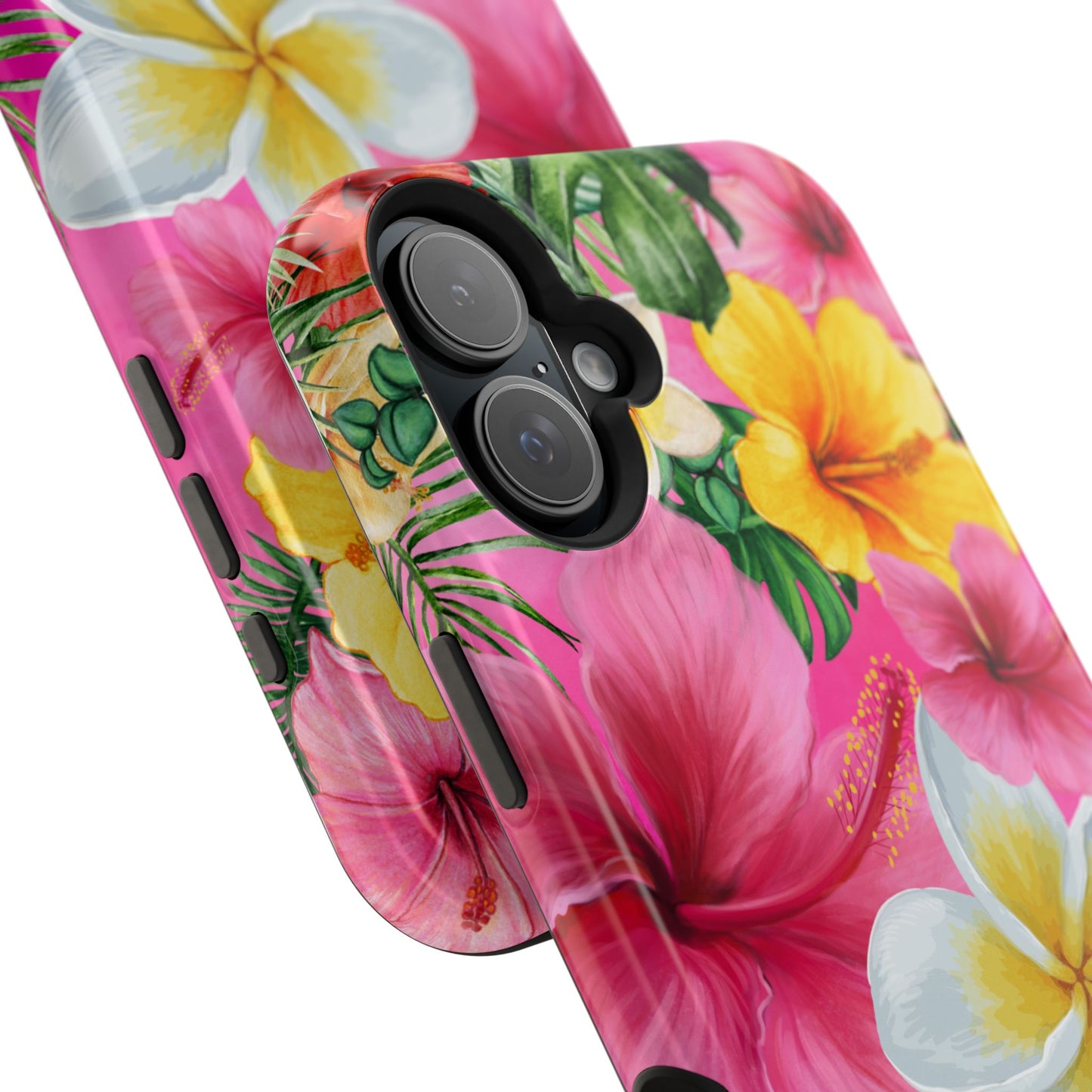 Tropical Floral MAGNETIC Phone Case - Tough, Durable, Chic Protection, Summer Vibes, Gift for Her