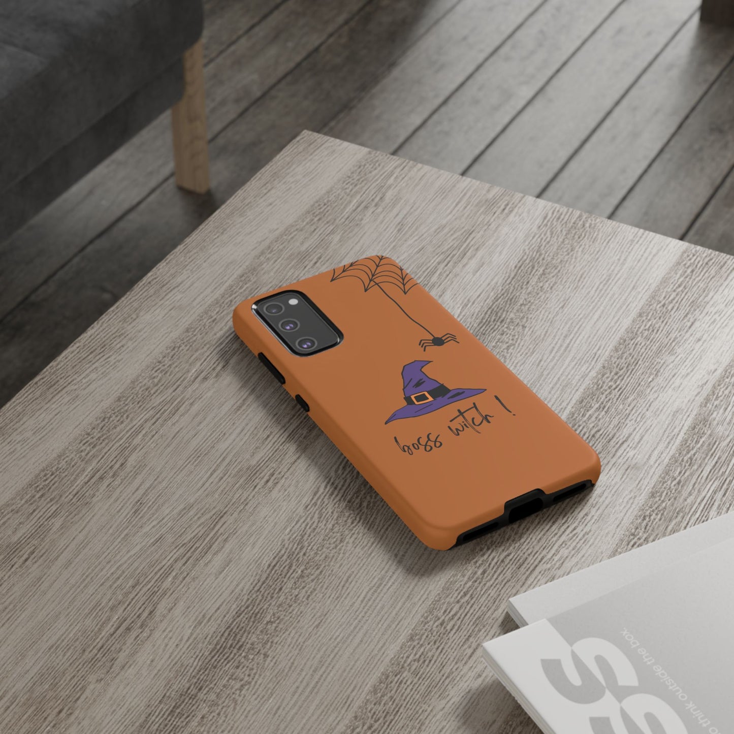 Halloween Phone Case, Boss Witch Phone Cover, Spooky Witch Design, Phone Accessory, Gift for Her, Autumn Decor, Witchy Aesthetic