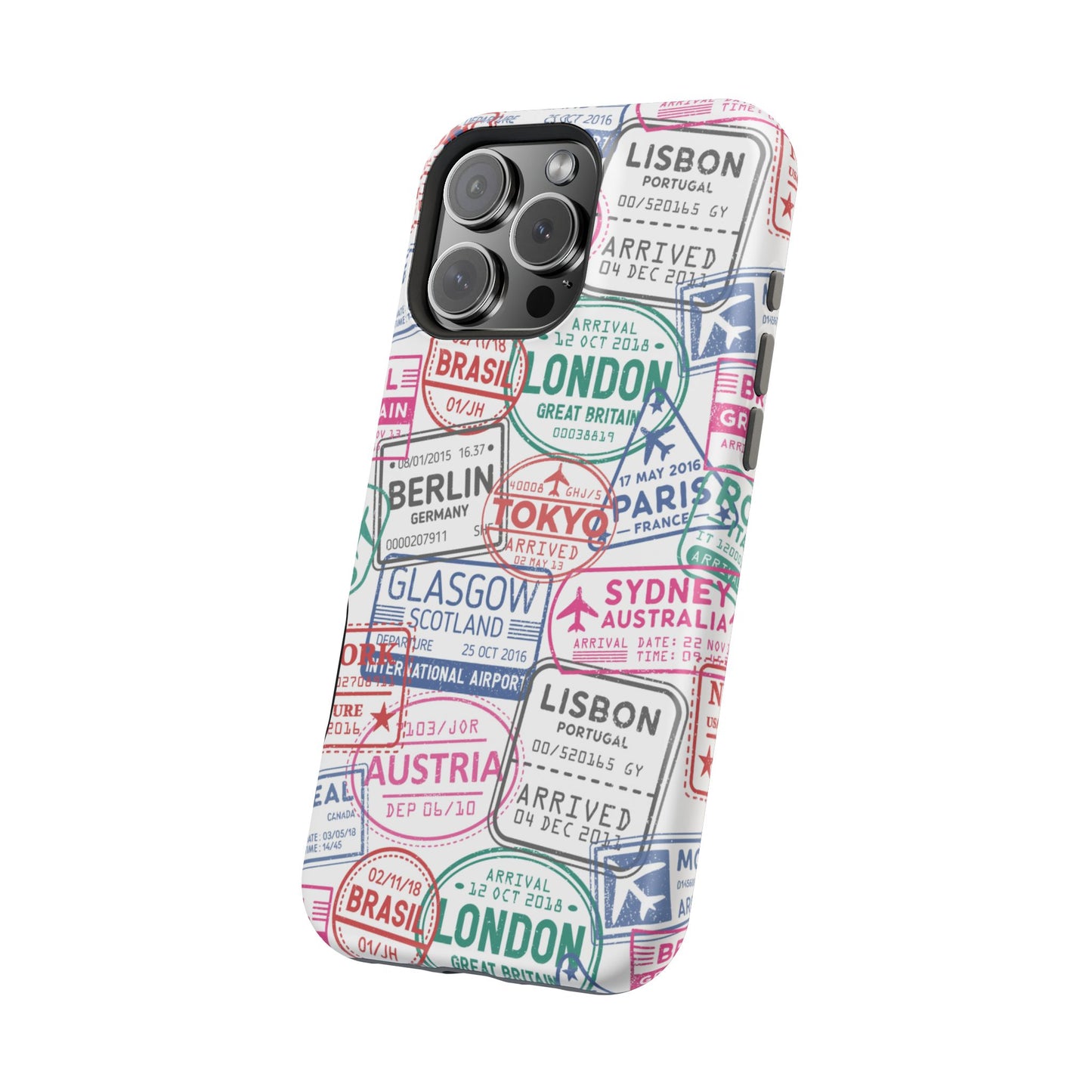 Travel-Inspired, Passport, Travelers, Adventure Stamp, Unique MAGNETIC Phone Case