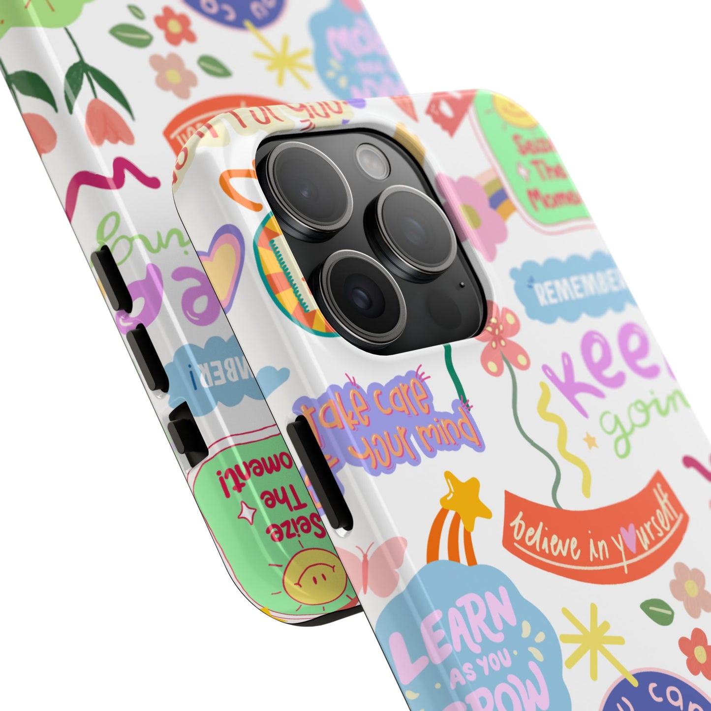 Inspirational, Motivational Phone Case, Cute Floral, Confidence Case, Gift for Her, Positive Vibes