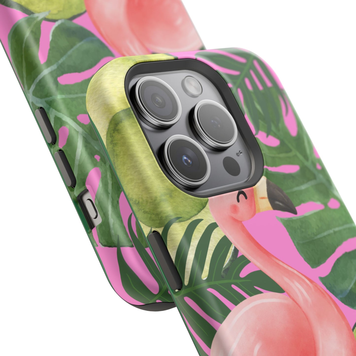 Tropical Flamingo, Cute, Summer Vibes MAGNETIC Tough Phone Case