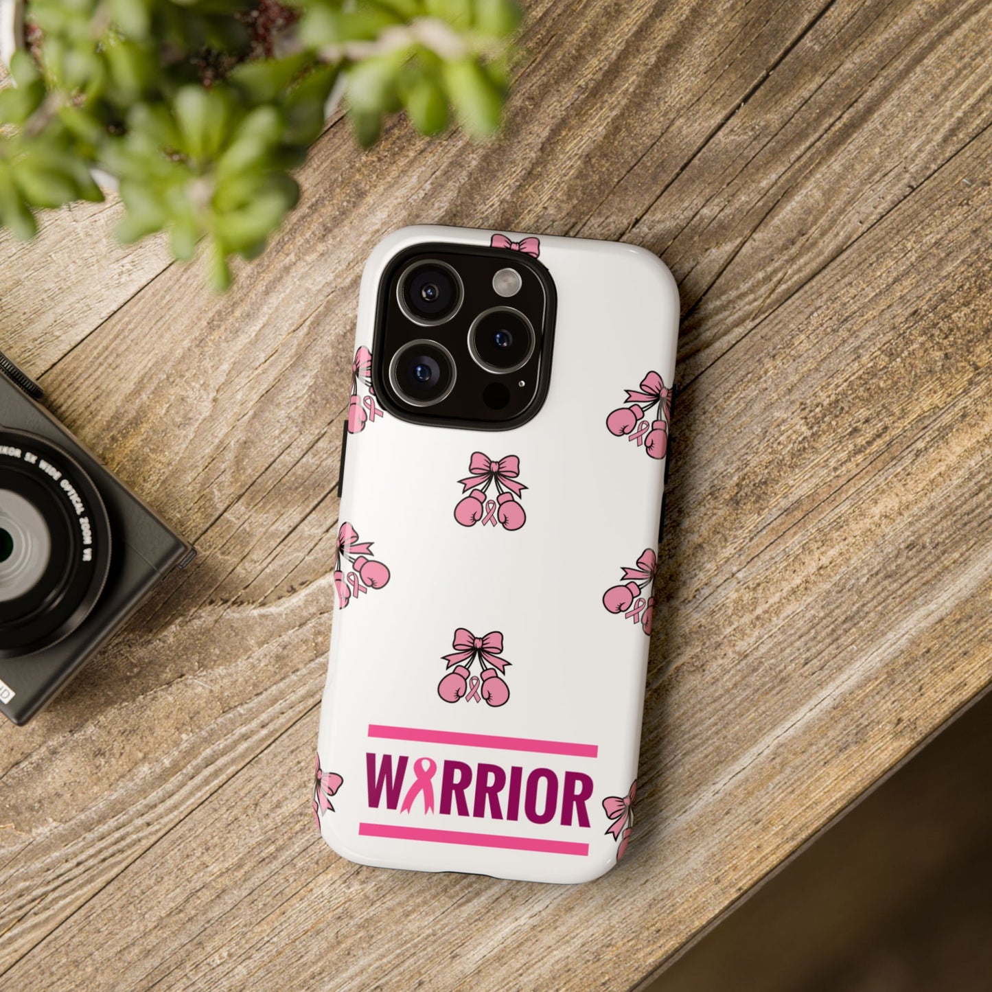 Phone Case - Pink Warrior Cancer Awareness Gift for Breast Cancer Survivor for Iphone
