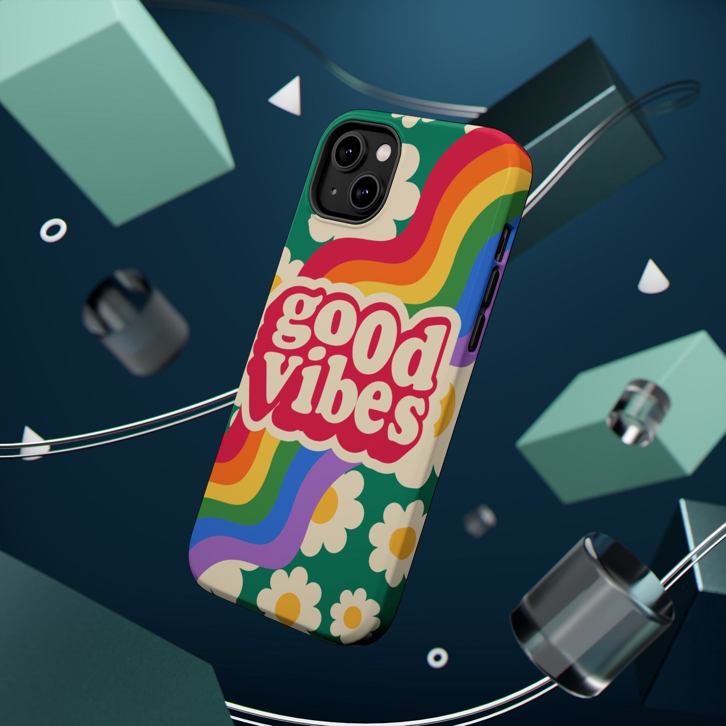 Good Vibes MAGNETIC Tough Phone Cases, Colorful, Cheerful Phone Protection, Gifts for Friends