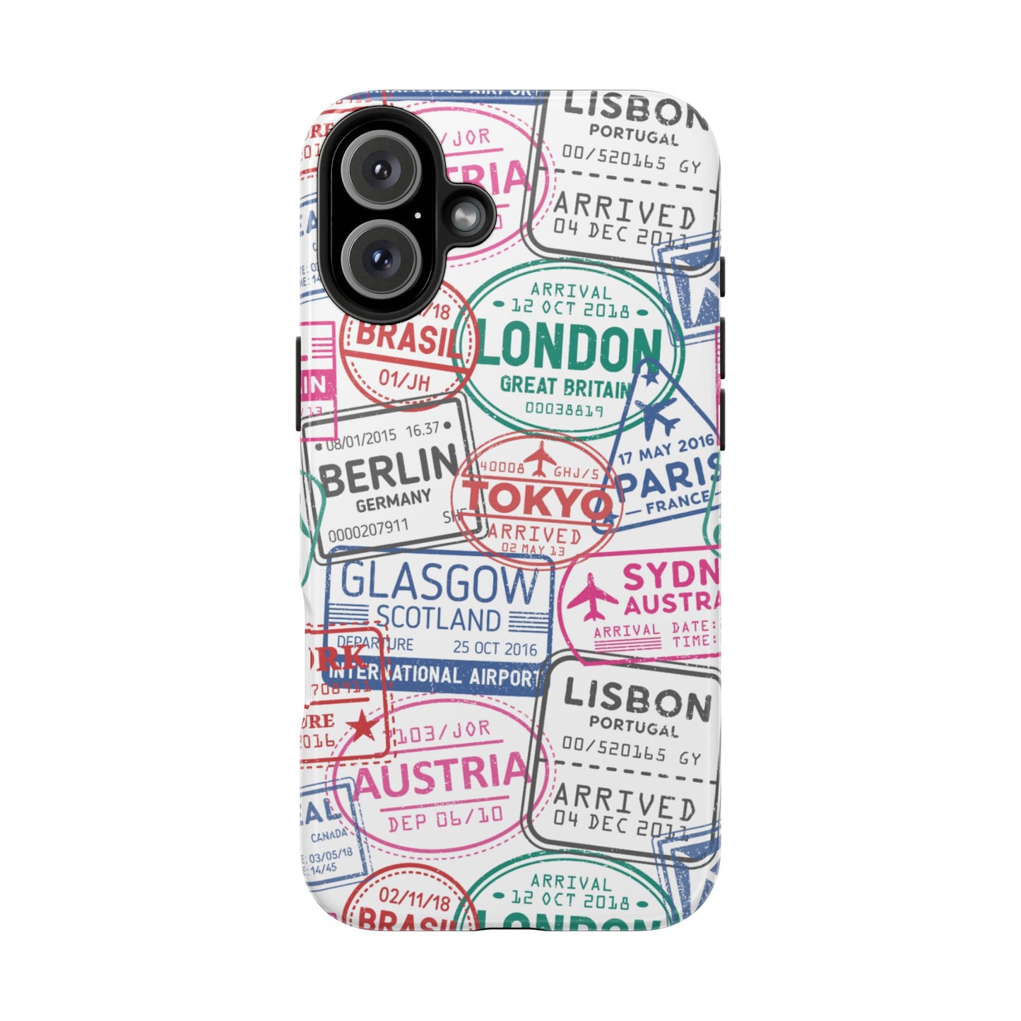 Travel-Inspired, Passport, Travelers, Adventure Stamp, Unique Phone Case
