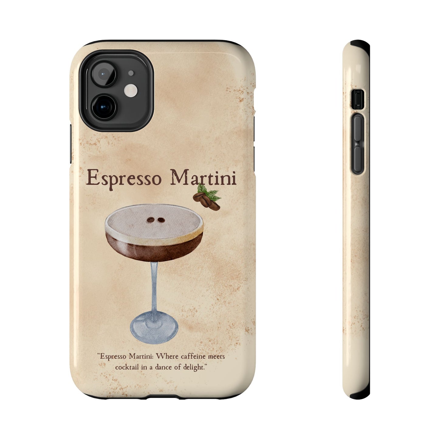 Espresso Martini Tough Phone Cases | Stylish Drink Design | Unique Gift for Cocktail Lovers | Perfect for Any Occasion